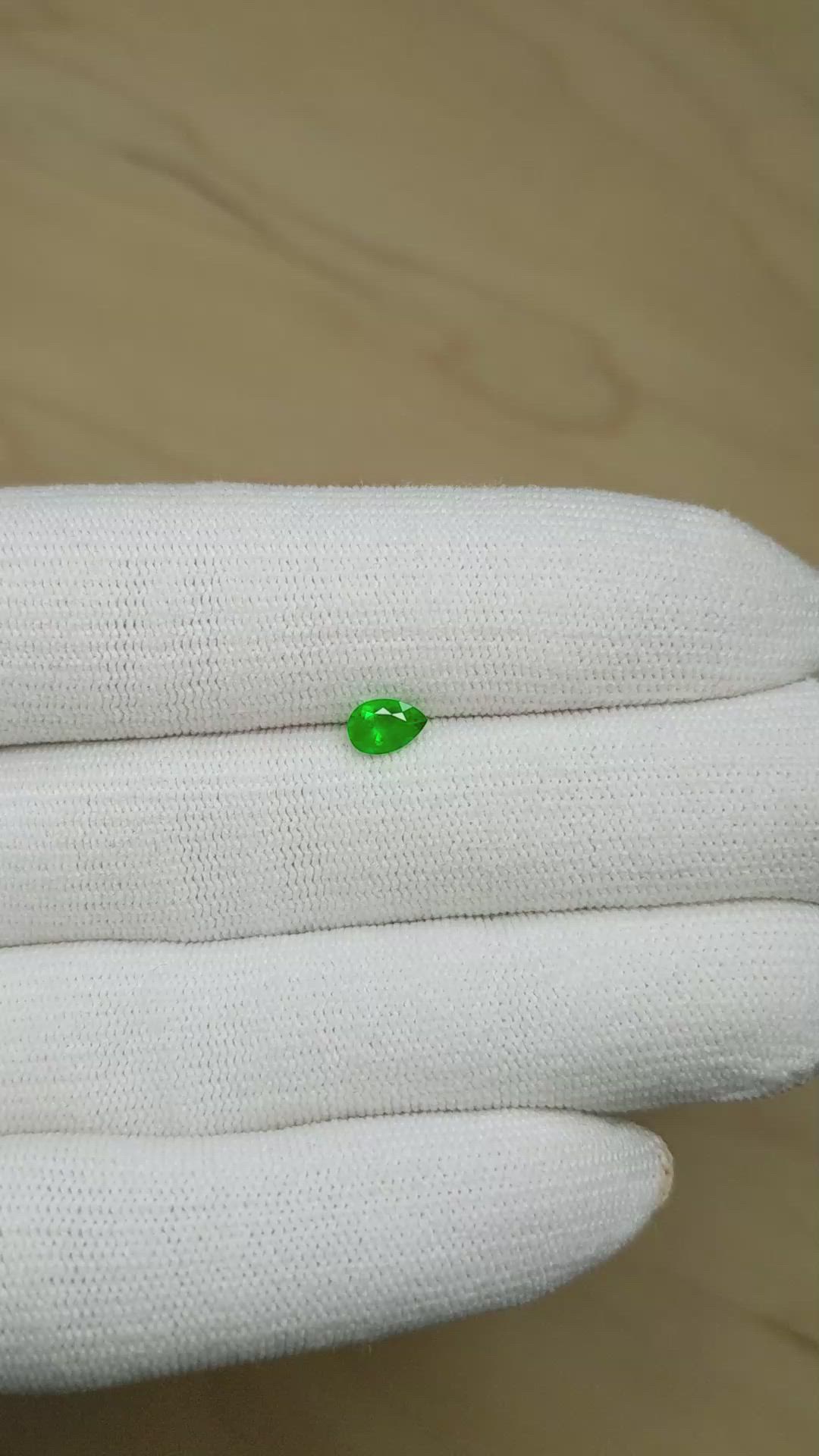 0.42 Ct. Emerald from Afghanistan Size Video
