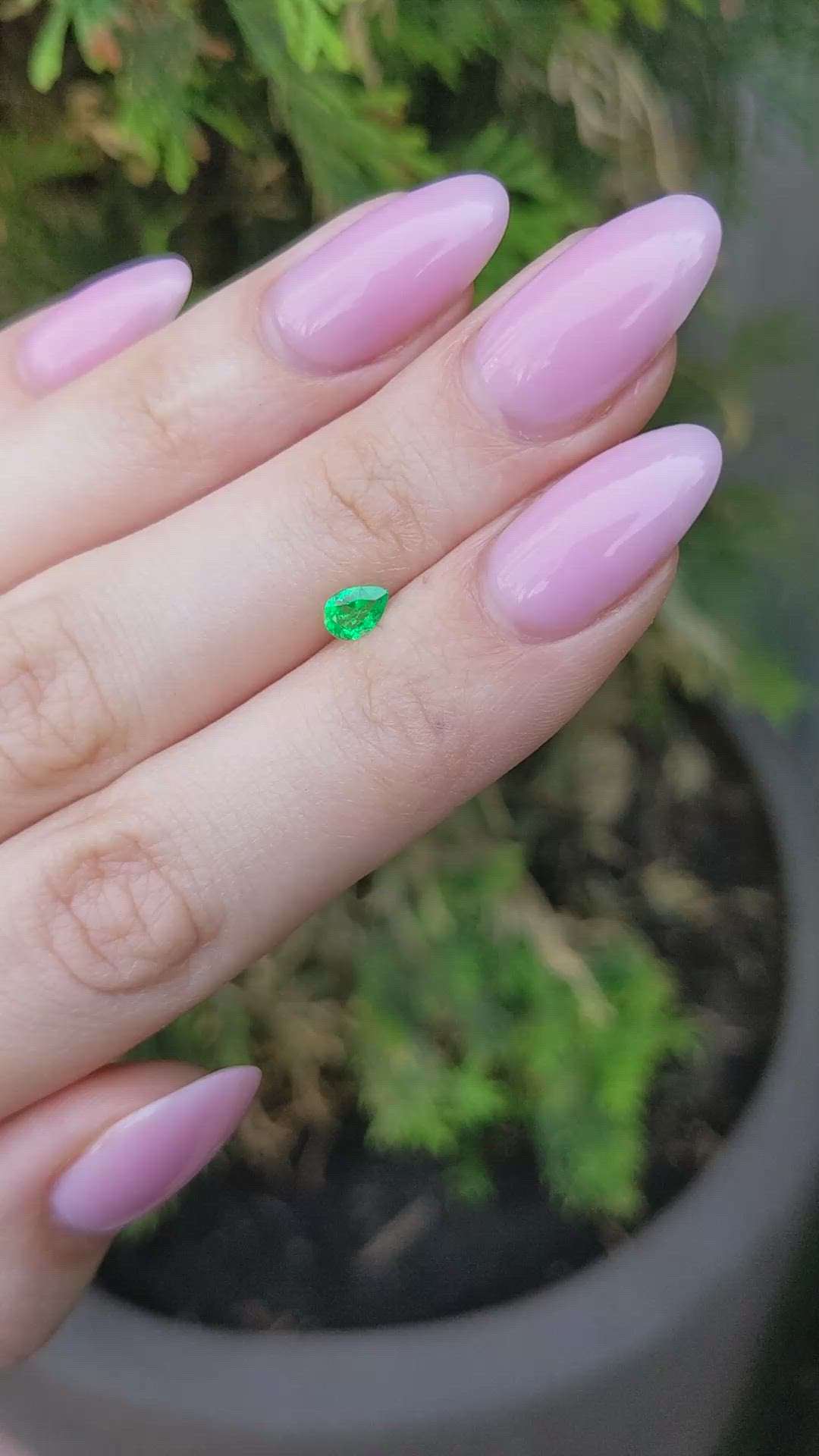 0.23 Ct. Emerald from Afghanistan Size Video