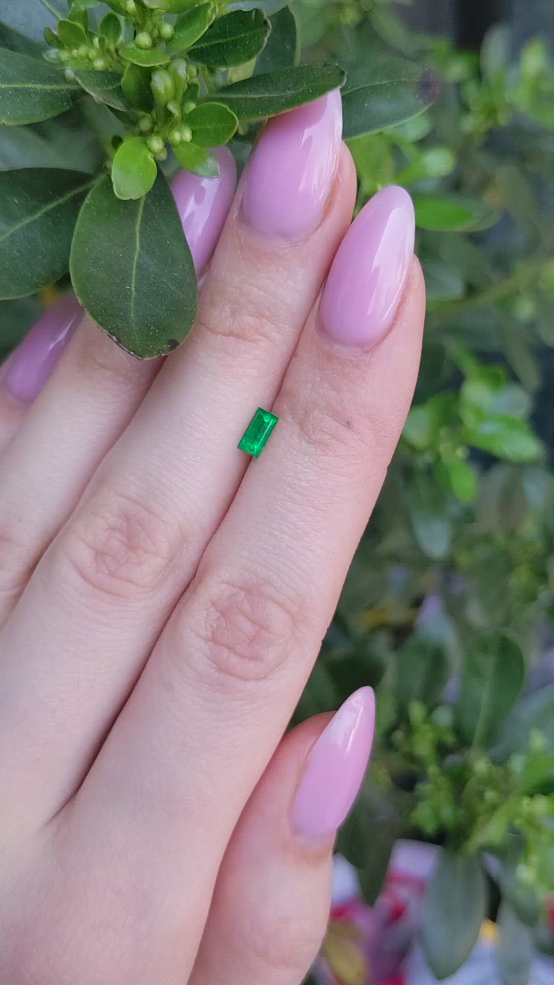 0.37 Ct. Emerald from Afghanistan Size Video