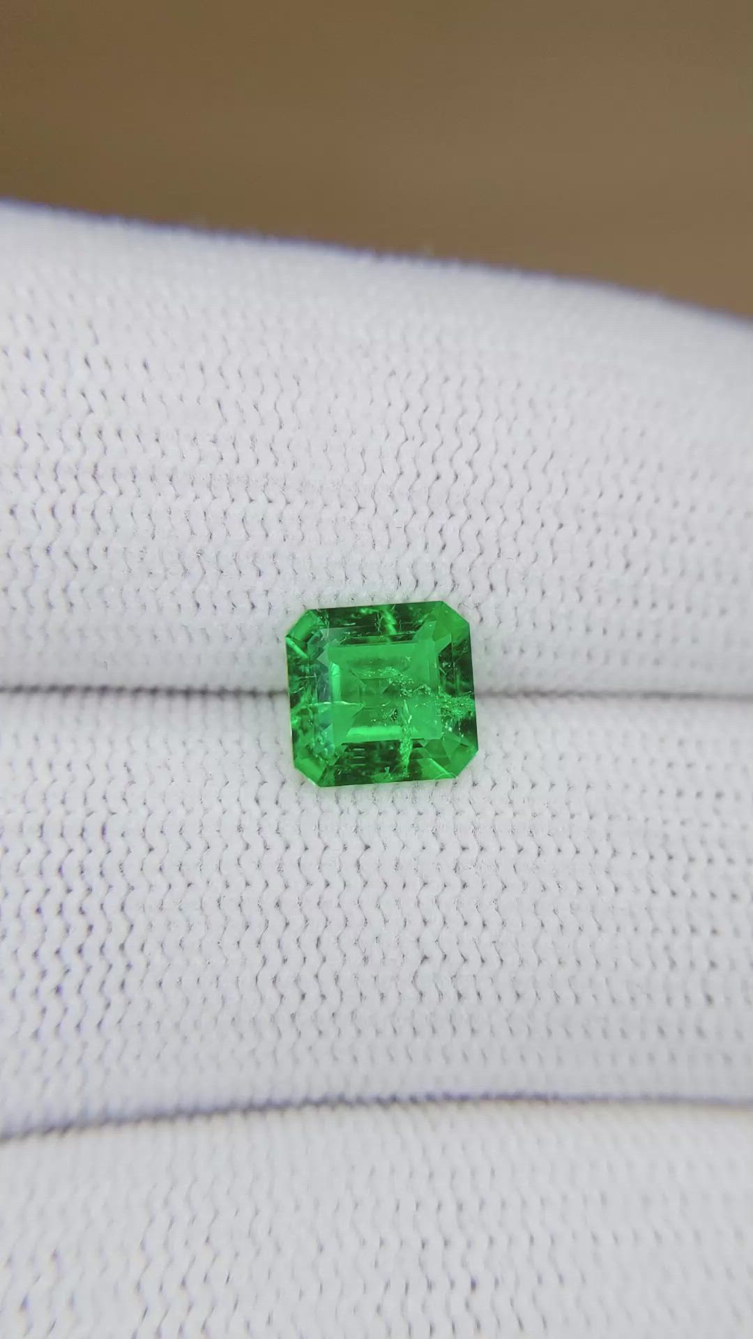 1.19 Ct. Emerald from Colombia Size Video