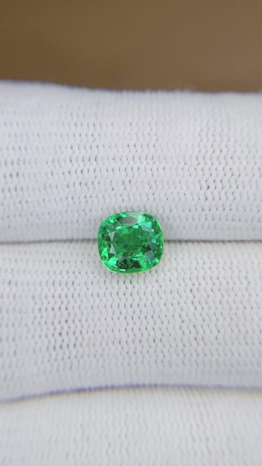 1.56 Ct. Emerald from Zambia Size Video