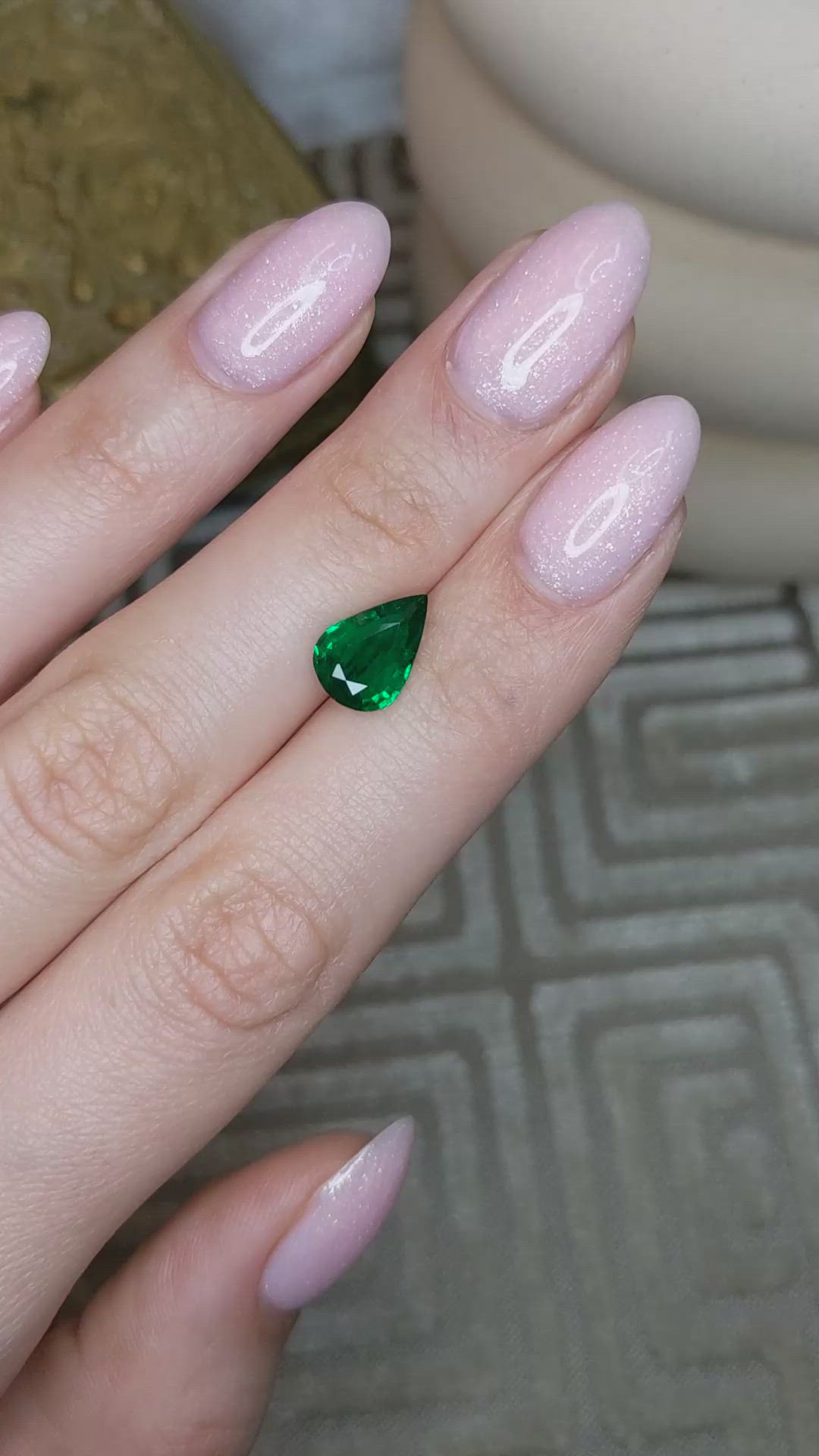 1.88 Ct. Emerald from Zambia Size Video