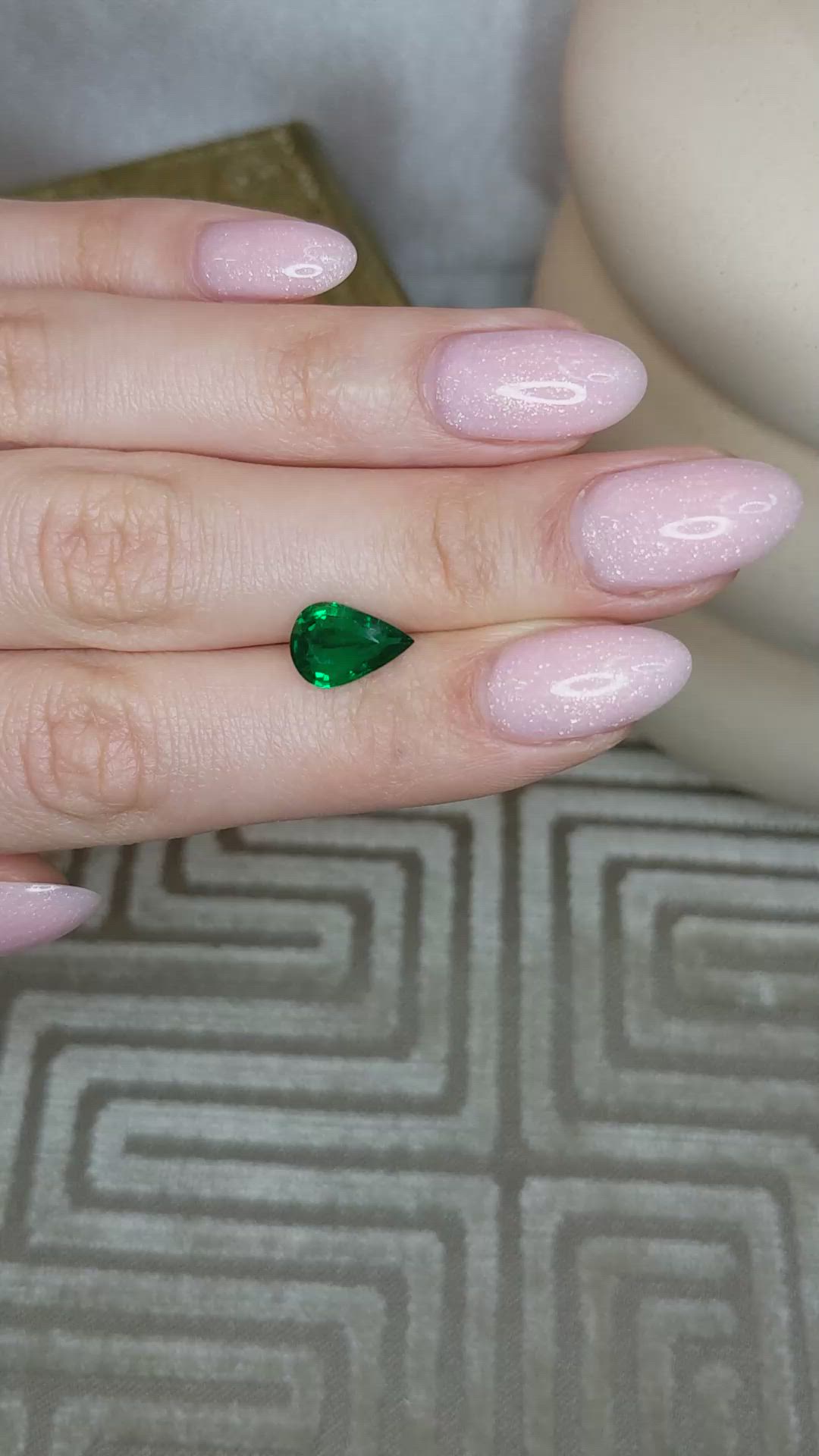 1.88 Ct. Emerald from Zambia Size Video