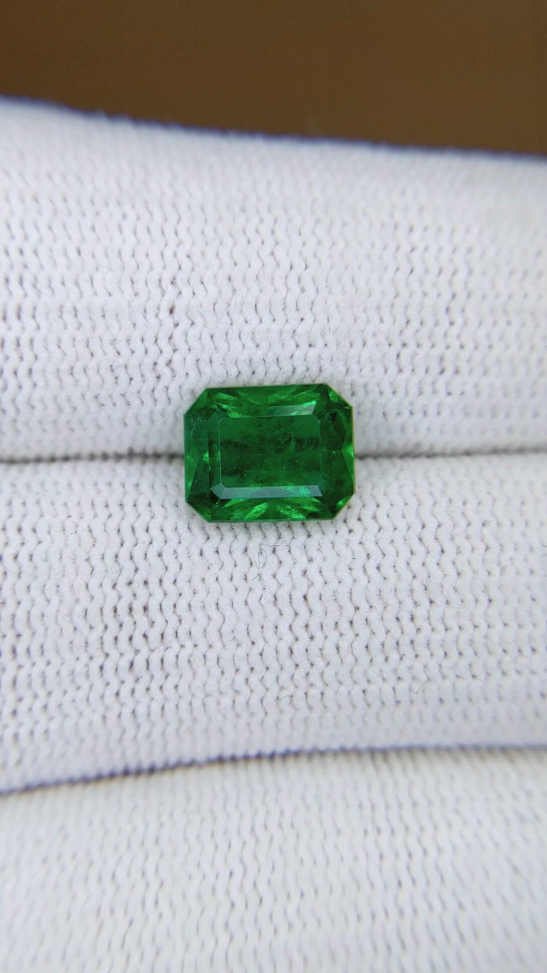 1.97 Ct. Emerald from Zambia Size Video