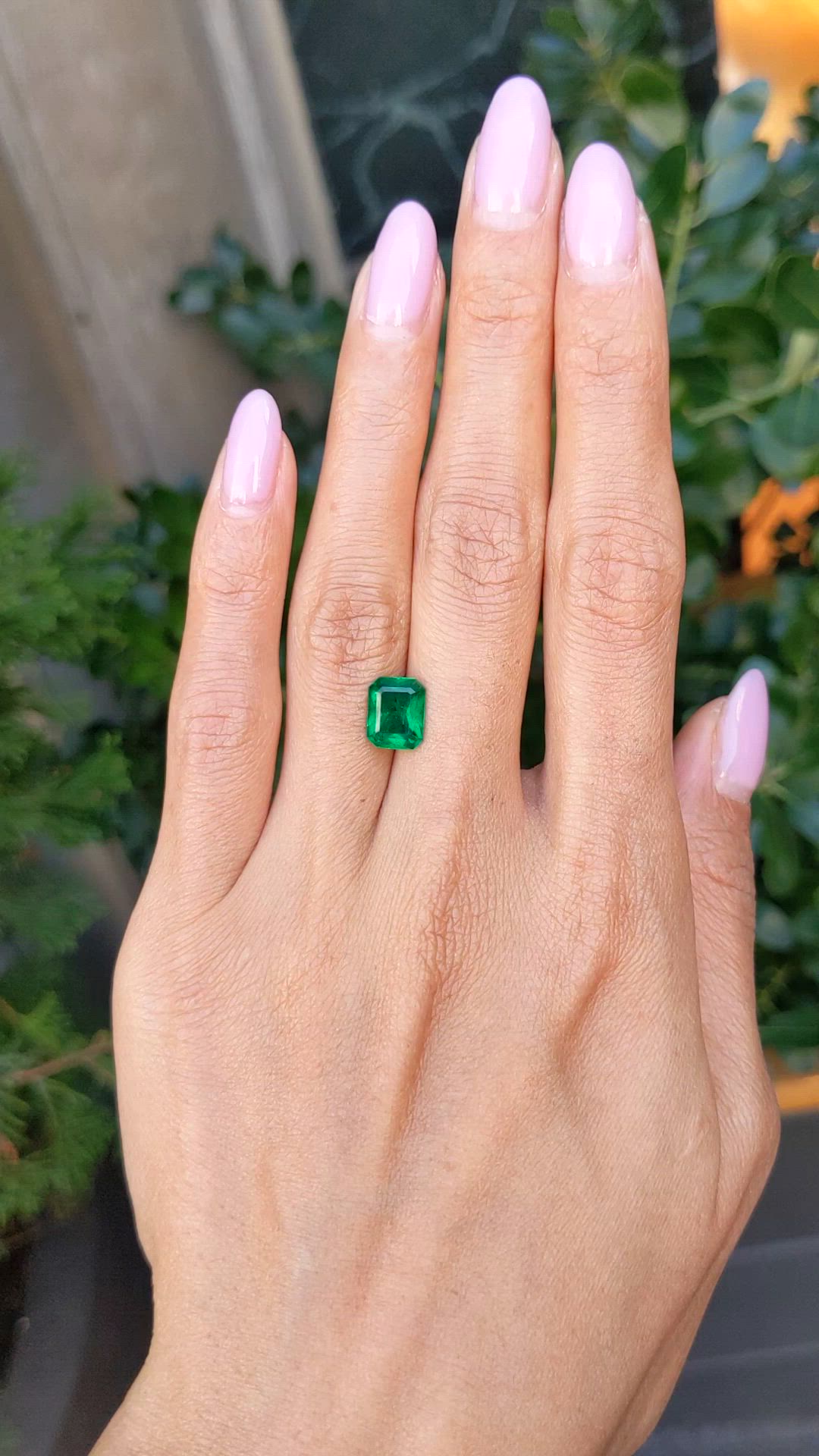 1.97 Ct. Emerald from Zambia Size Video