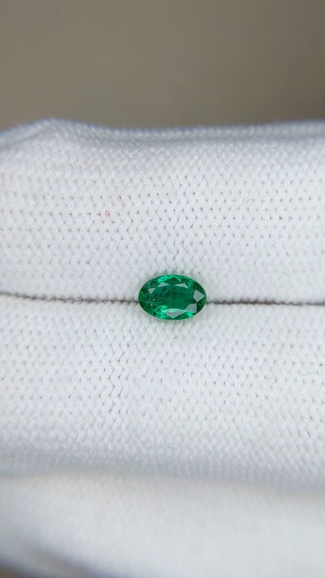 0.41 Ct. Emerald from Zambia Size Video