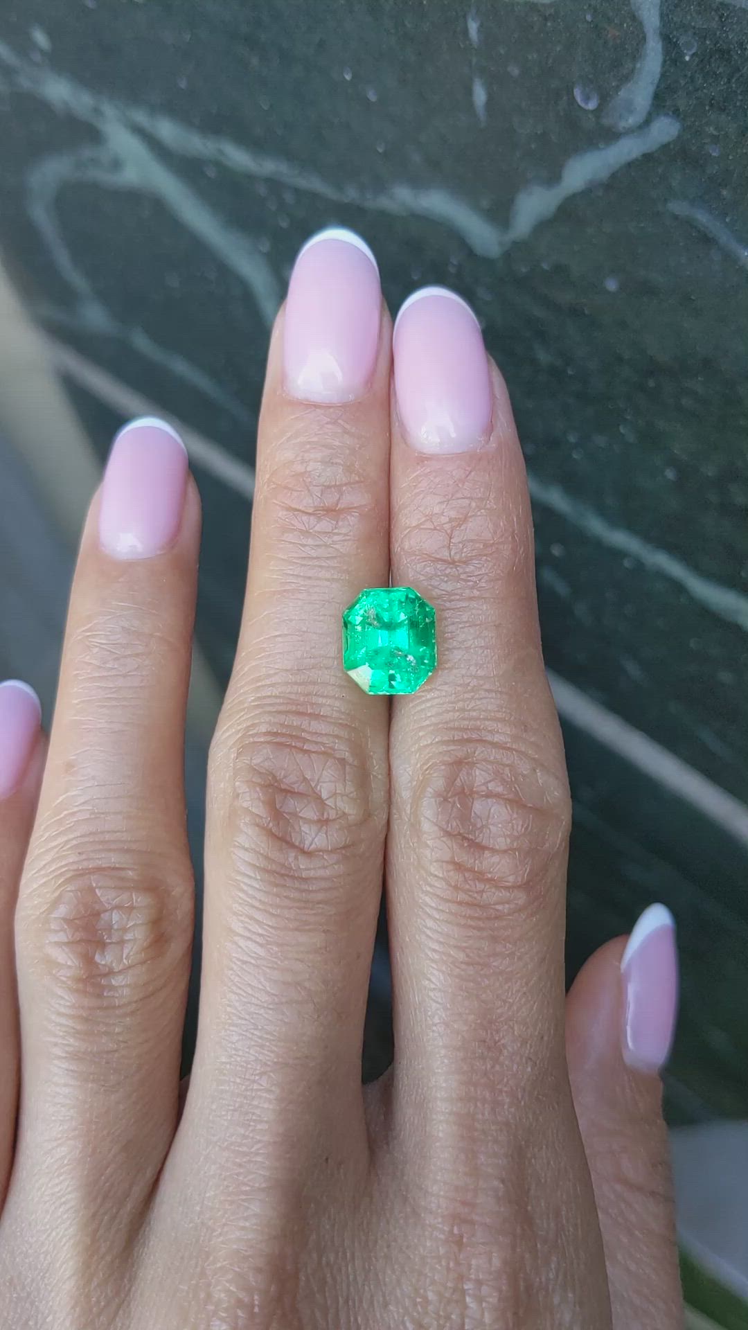 3.71 Ct. Emerald from Colombia Size Video
