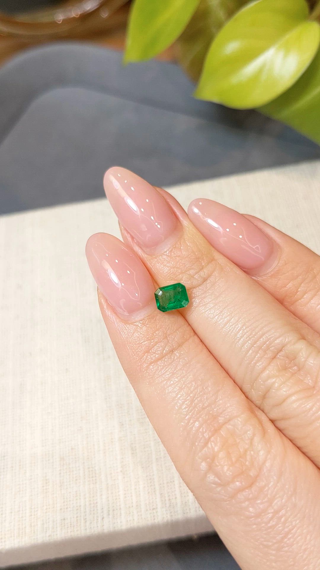 0.75 Ct. Emerald from Colombia Size Video