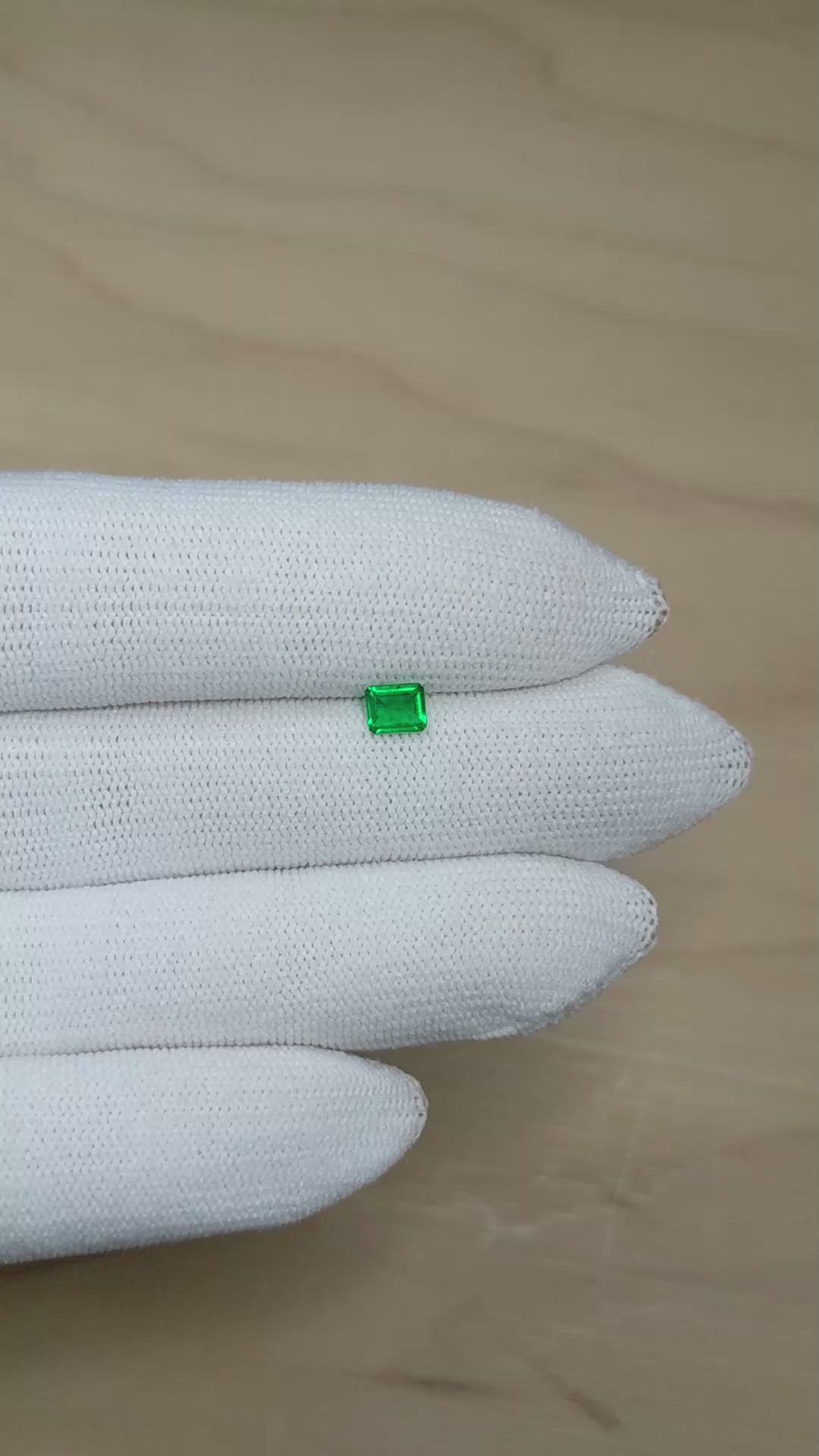 0.34 Ct. Emerald from Afghanistan Size Video