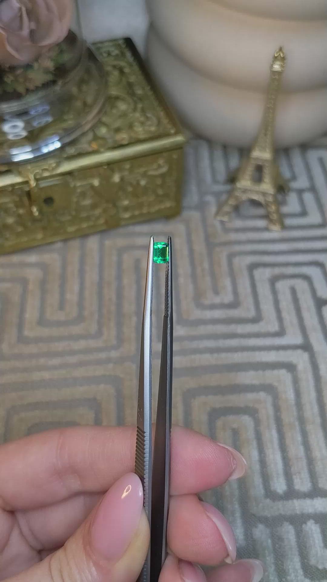0.50 Ct. Emerald from Afghanistan Size Video