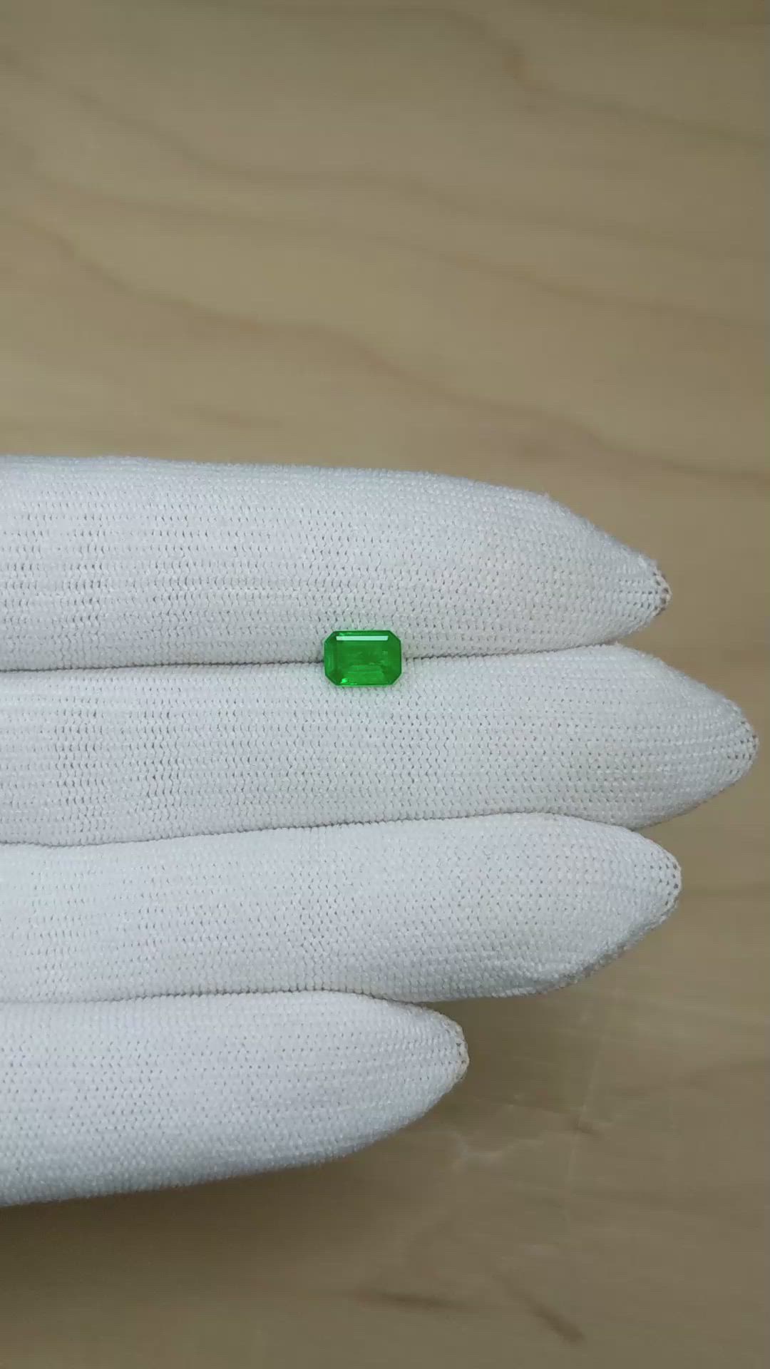 0.86 Ct. Emerald from Afghanistan Size Video