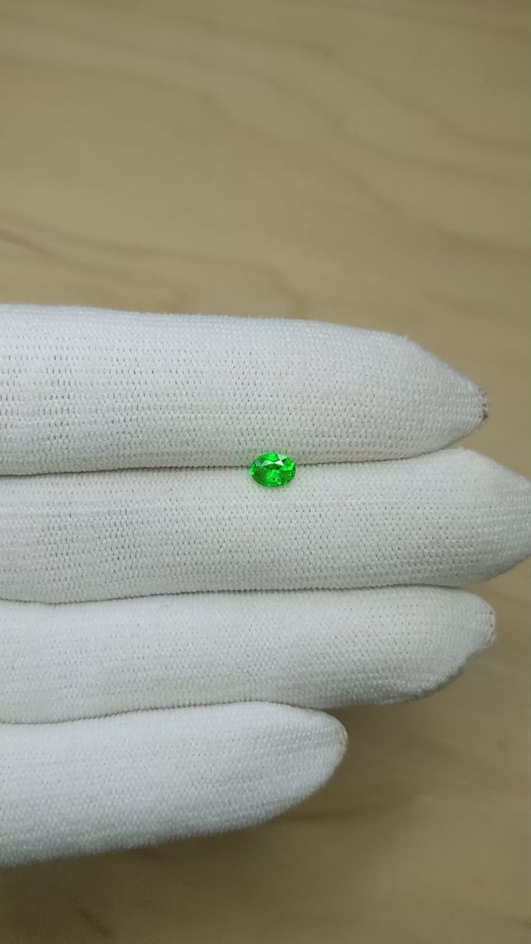 0.32 Ct. Emerald from Afghanistan Size Video