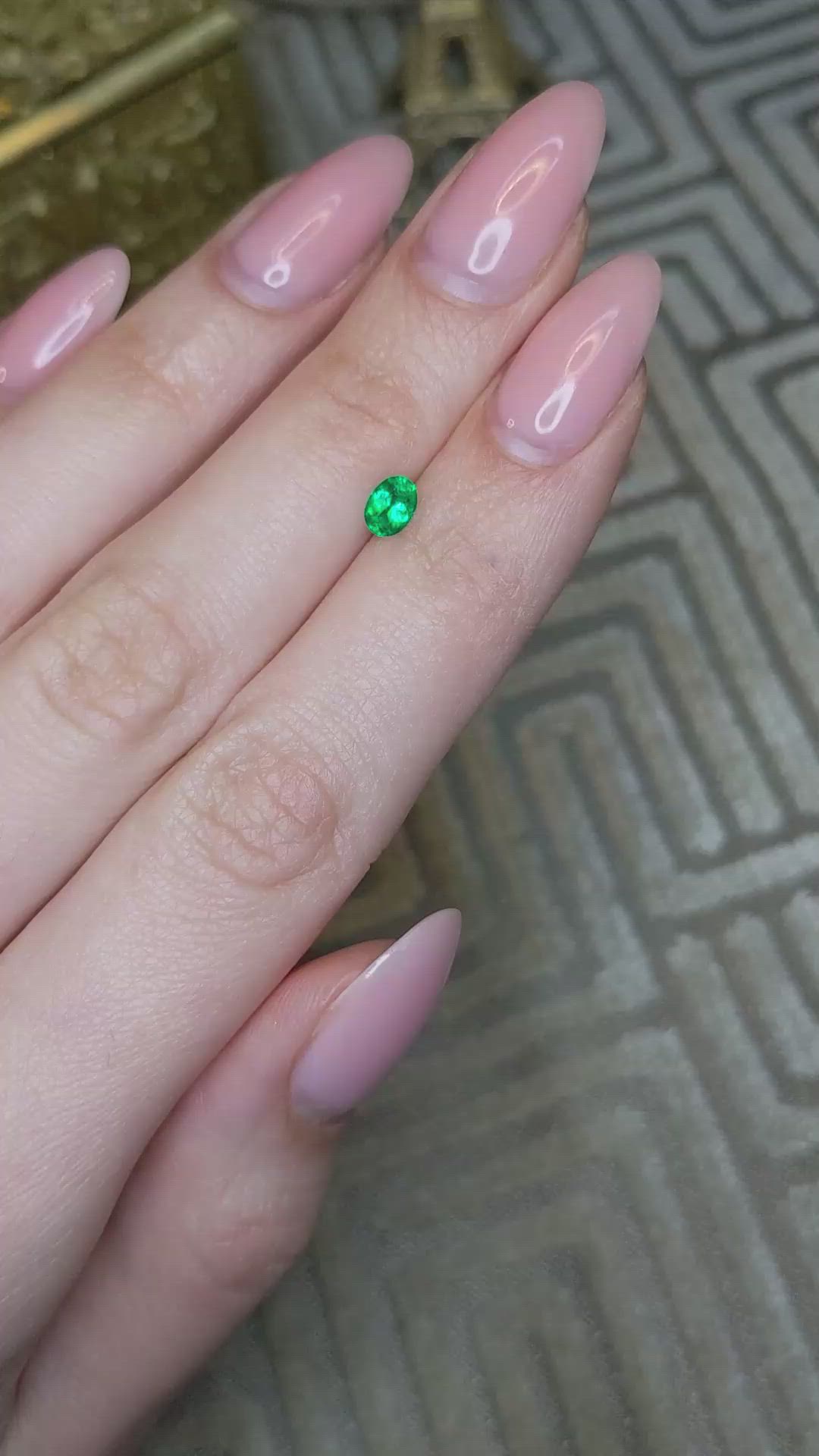 0.32 Ct. Emerald from Afghanistan Size Video