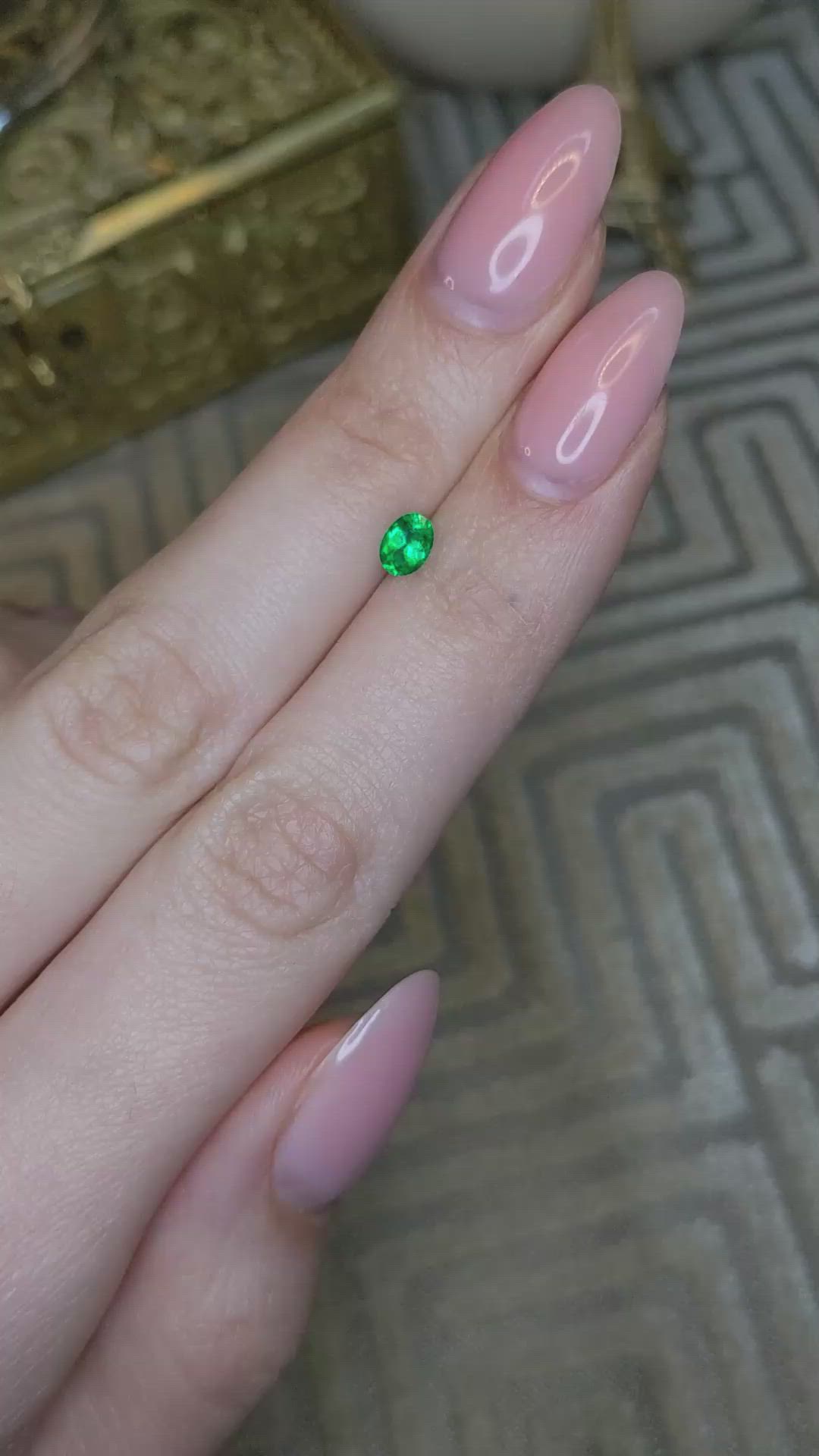0.32 Ct. Emerald from Afghanistan Size Video
