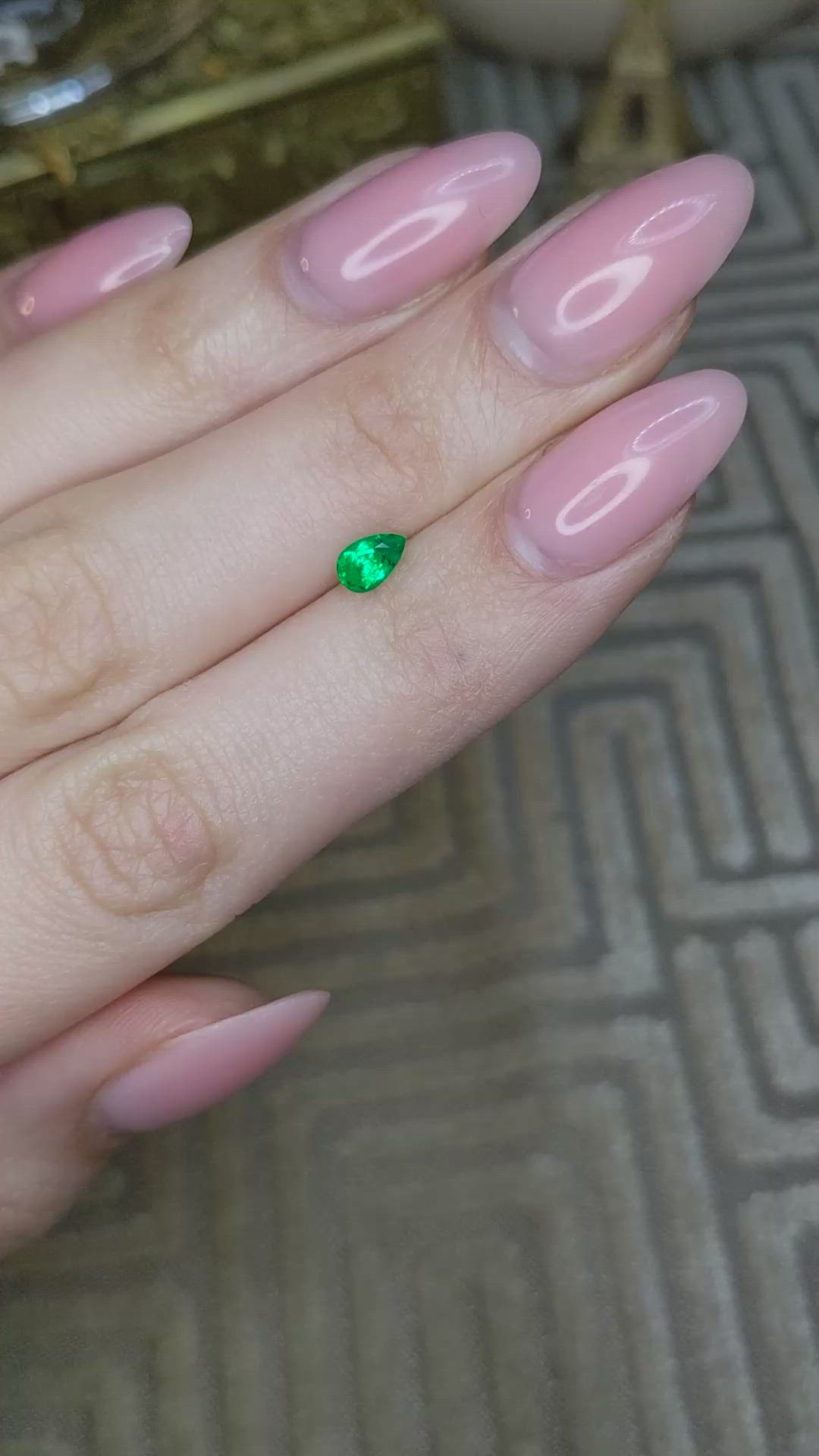 0.32 Ct. Emerald from Afghanistan Size Video