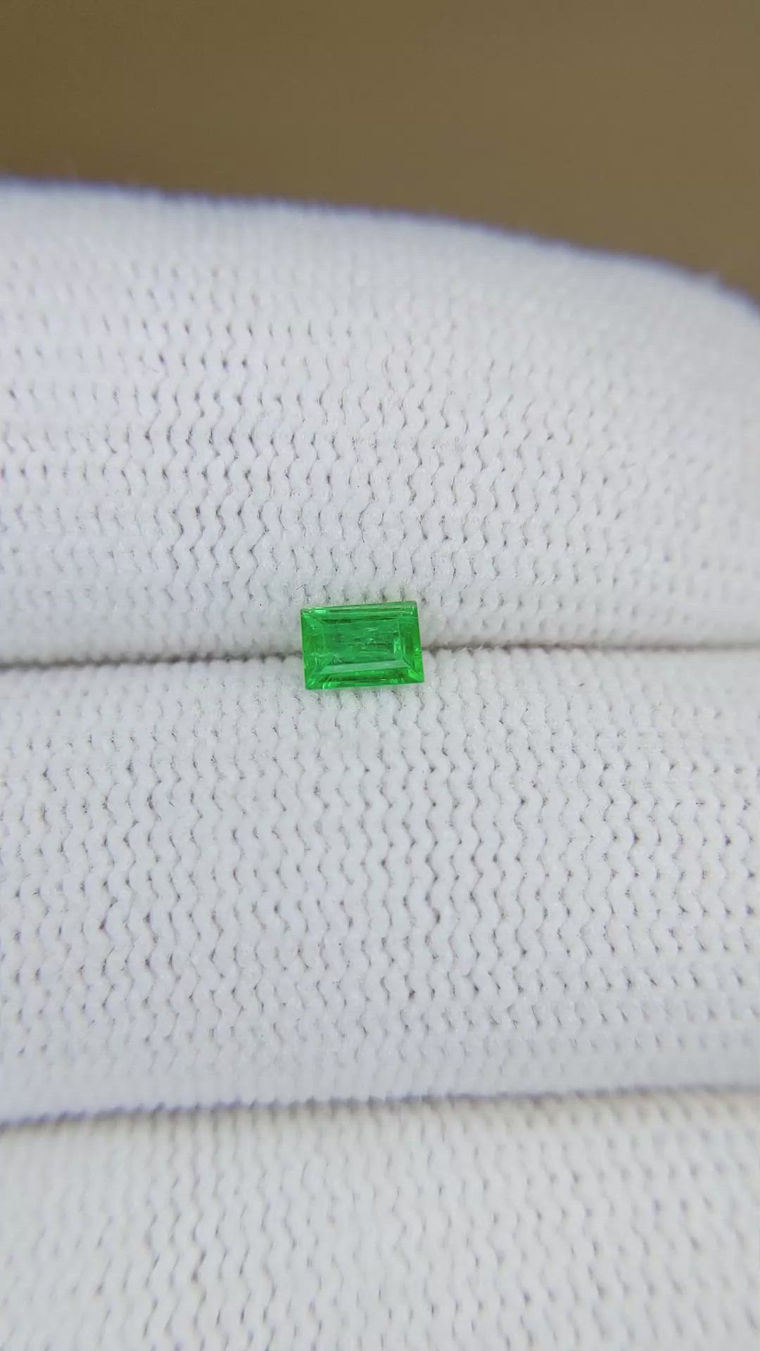0.19 Ct. Emerald from Afghanistan Size Video
