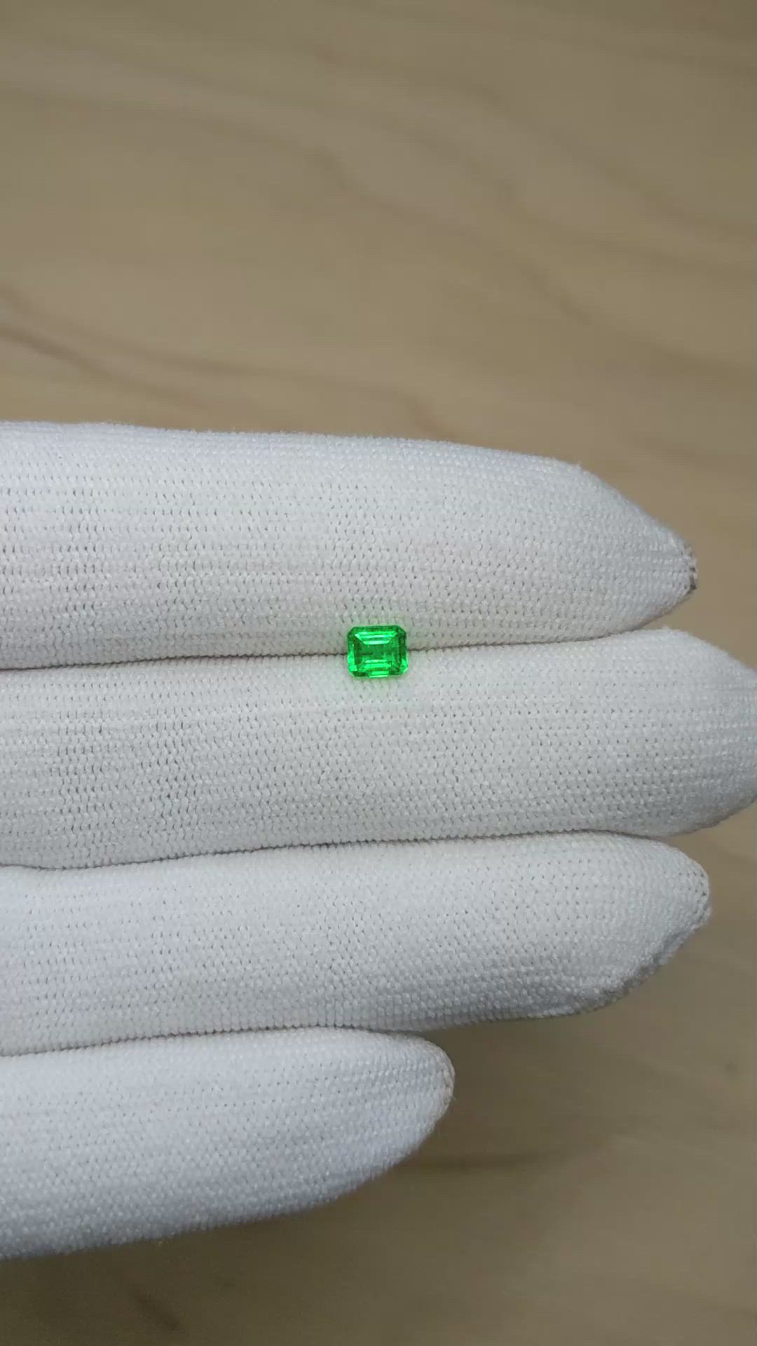 0.43 Ct. Emerald from Afghanistan Size Video