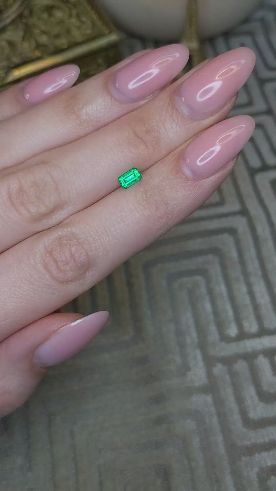 0.40 Ct. Emerald from Afghanistan Size Video