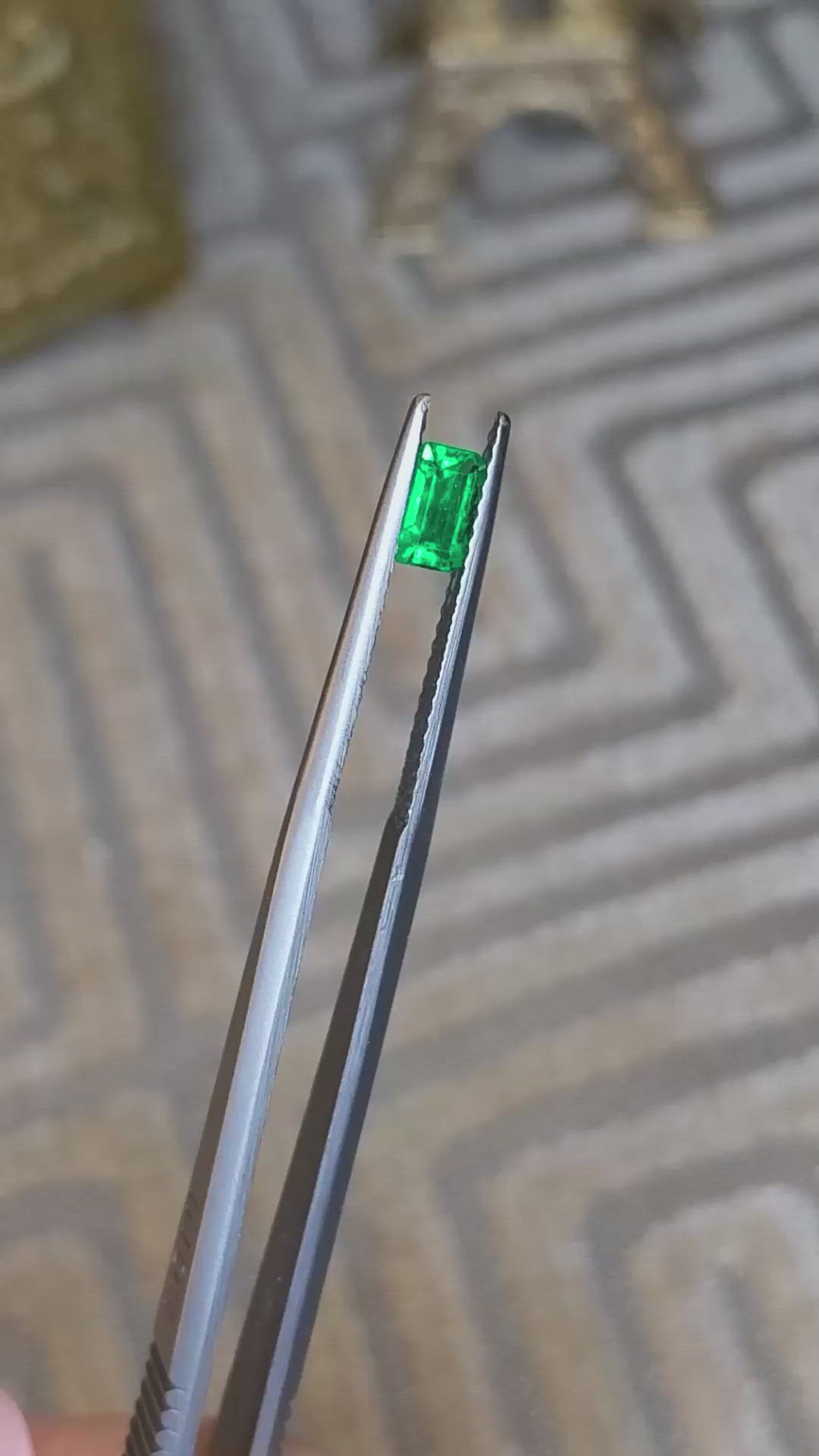 0.40 Ct. Emerald from Afghanistan Size Video