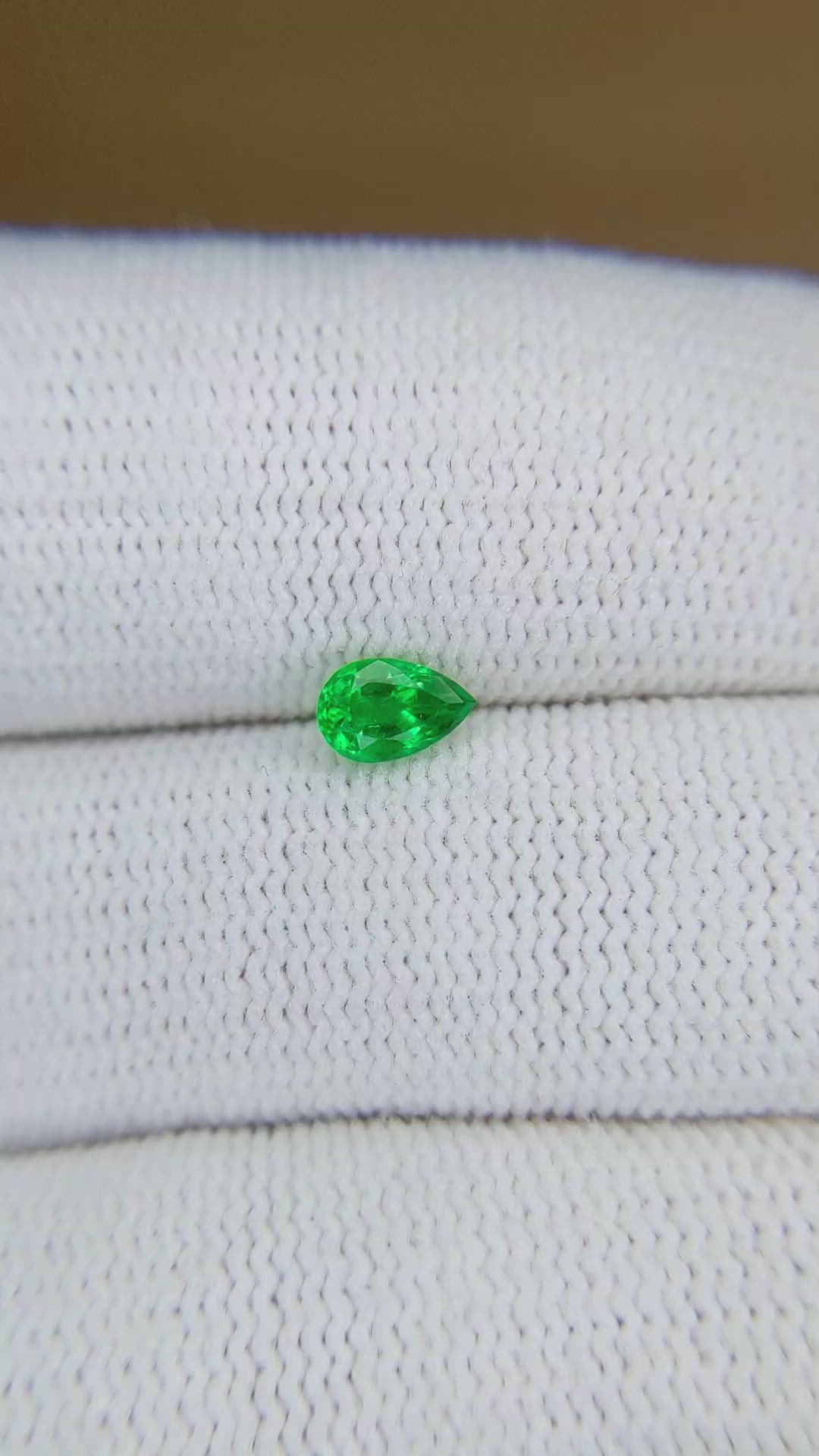 0.35 Ct. Emerald from Afghanistan Size Video