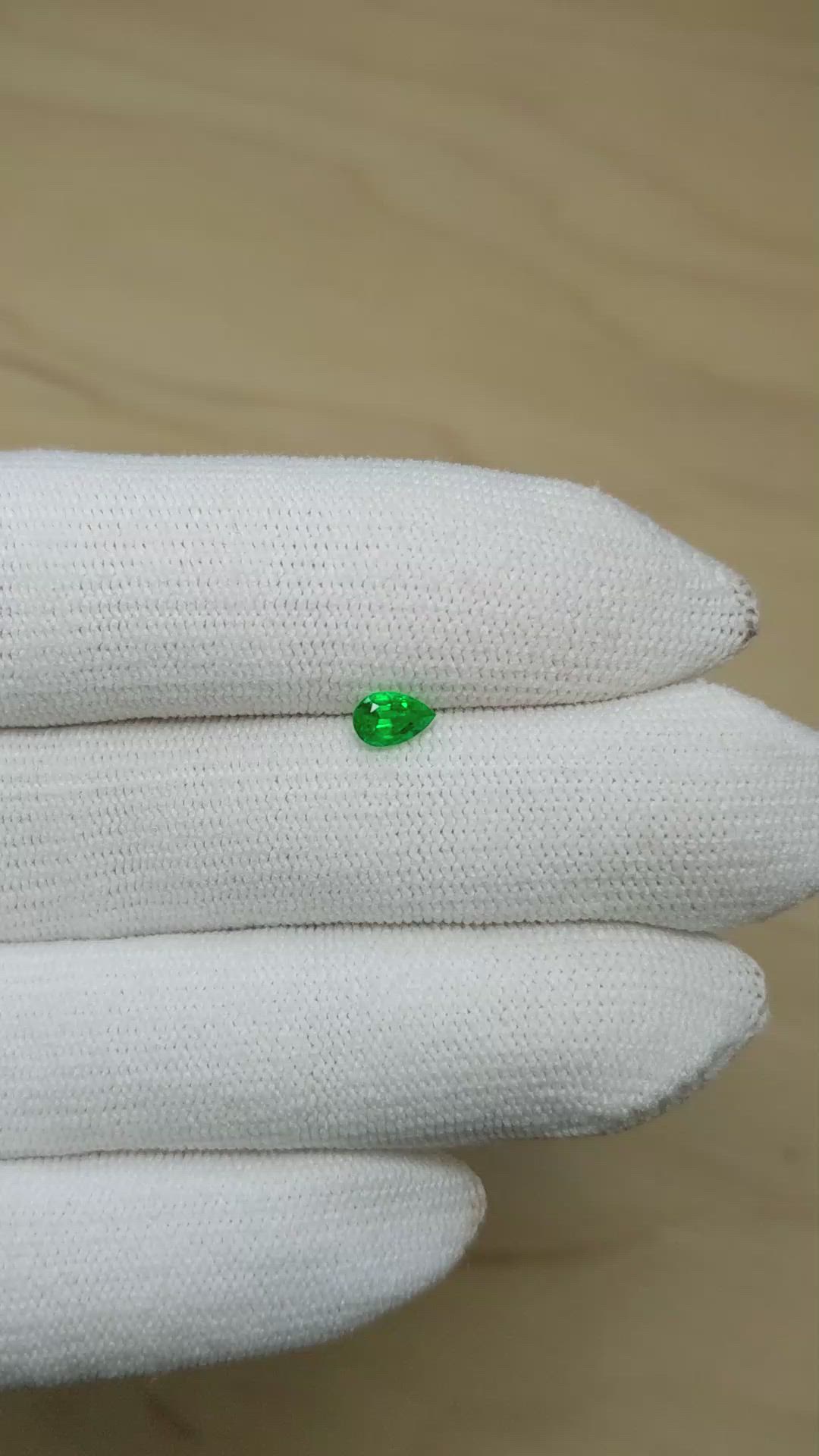0.35 Ct. Emerald from Afghanistan Size Video