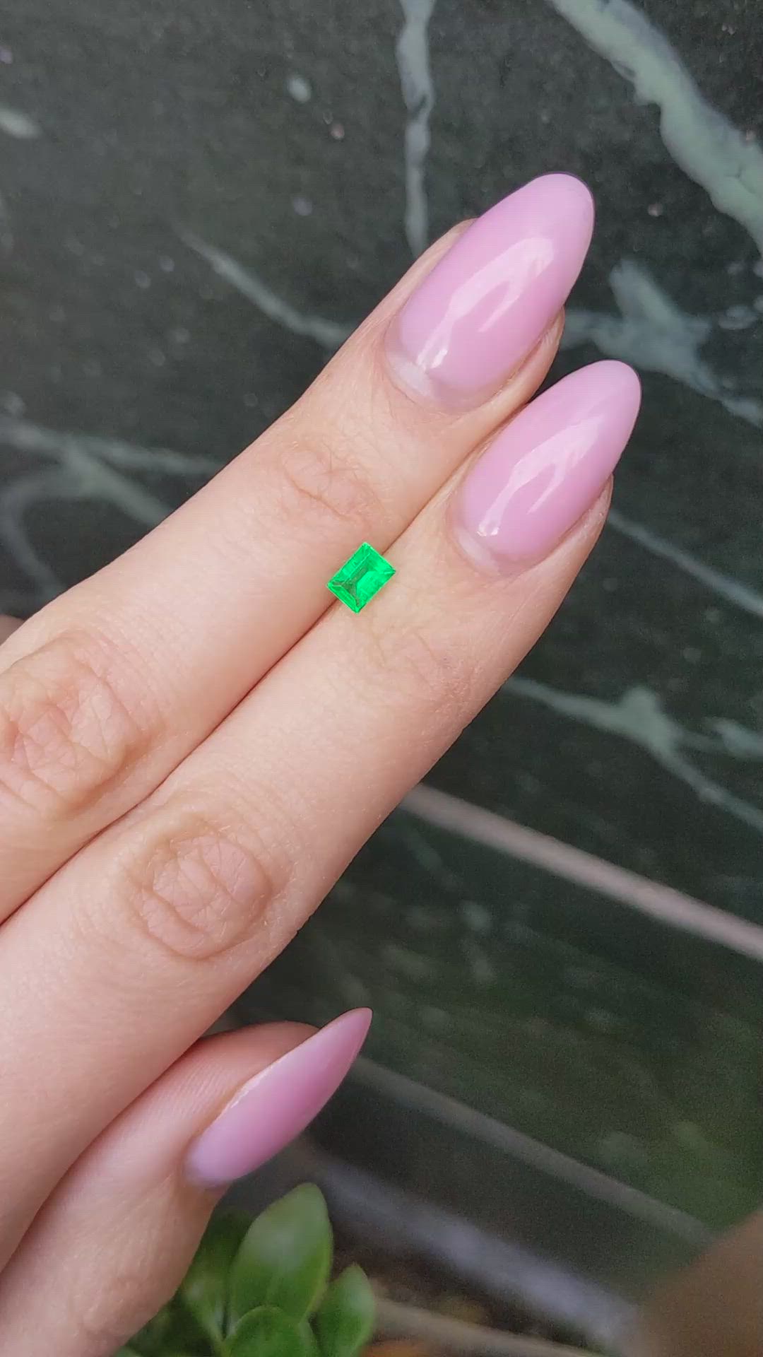 0.38 Ct. Emerald from Afghanistan Size Video