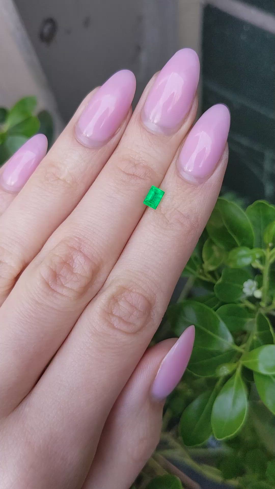 0.38 Ct. Emerald from Afghanistan Size Video
