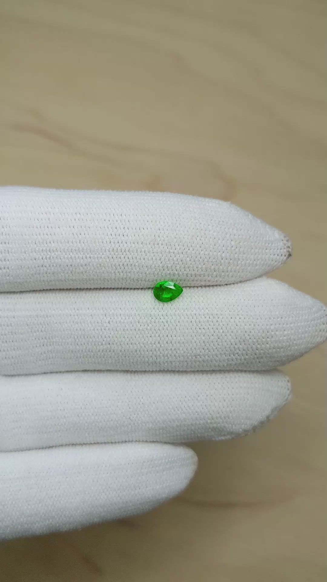 0.26 Ct. Emerald from Afghanistan Size Video
