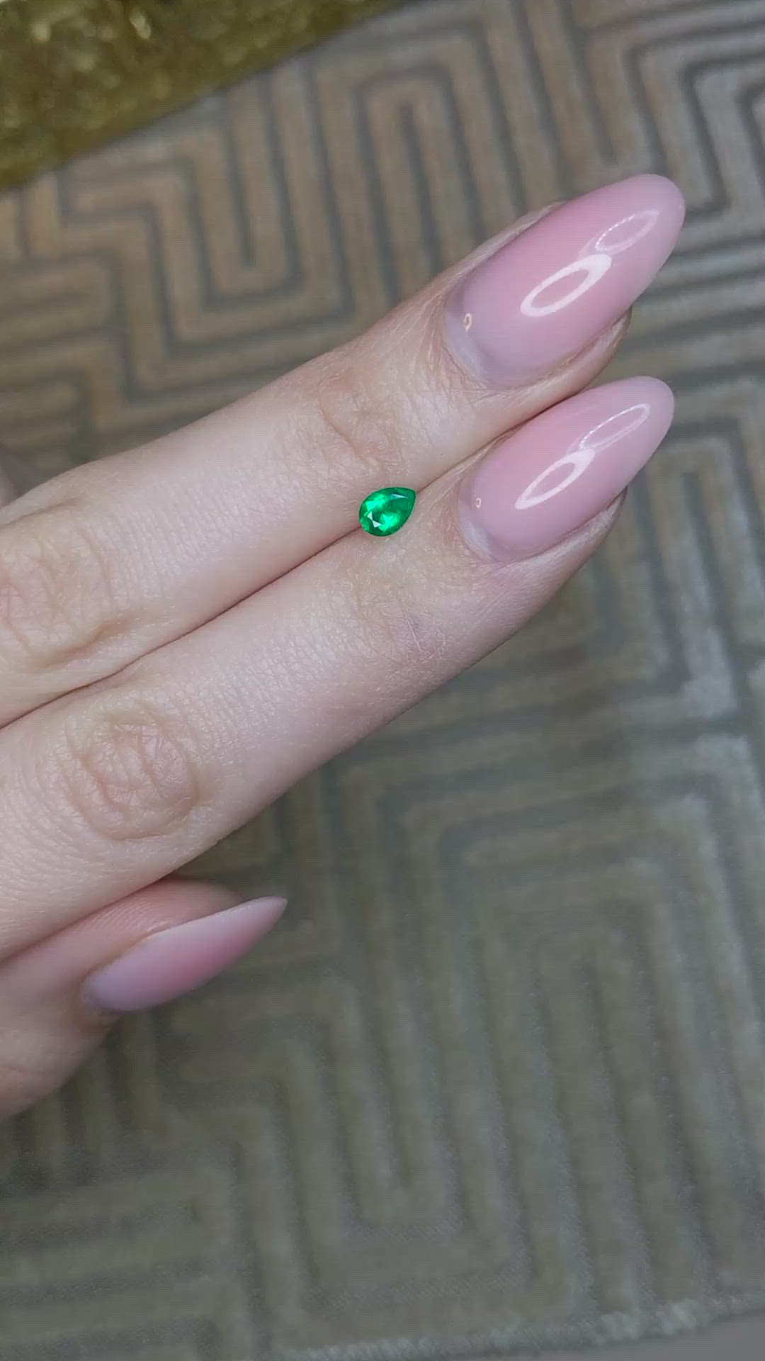 0.26 Ct. Emerald from Afghanistan Size Video