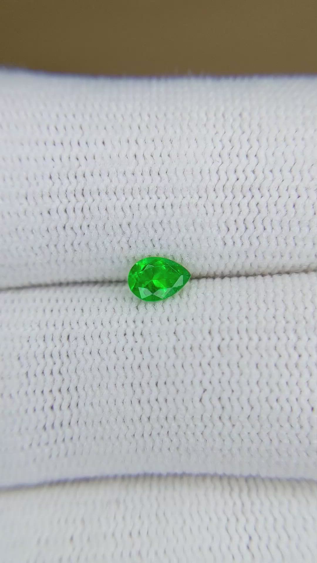 0.26 Ct. Emerald from Afghanistan Size Video