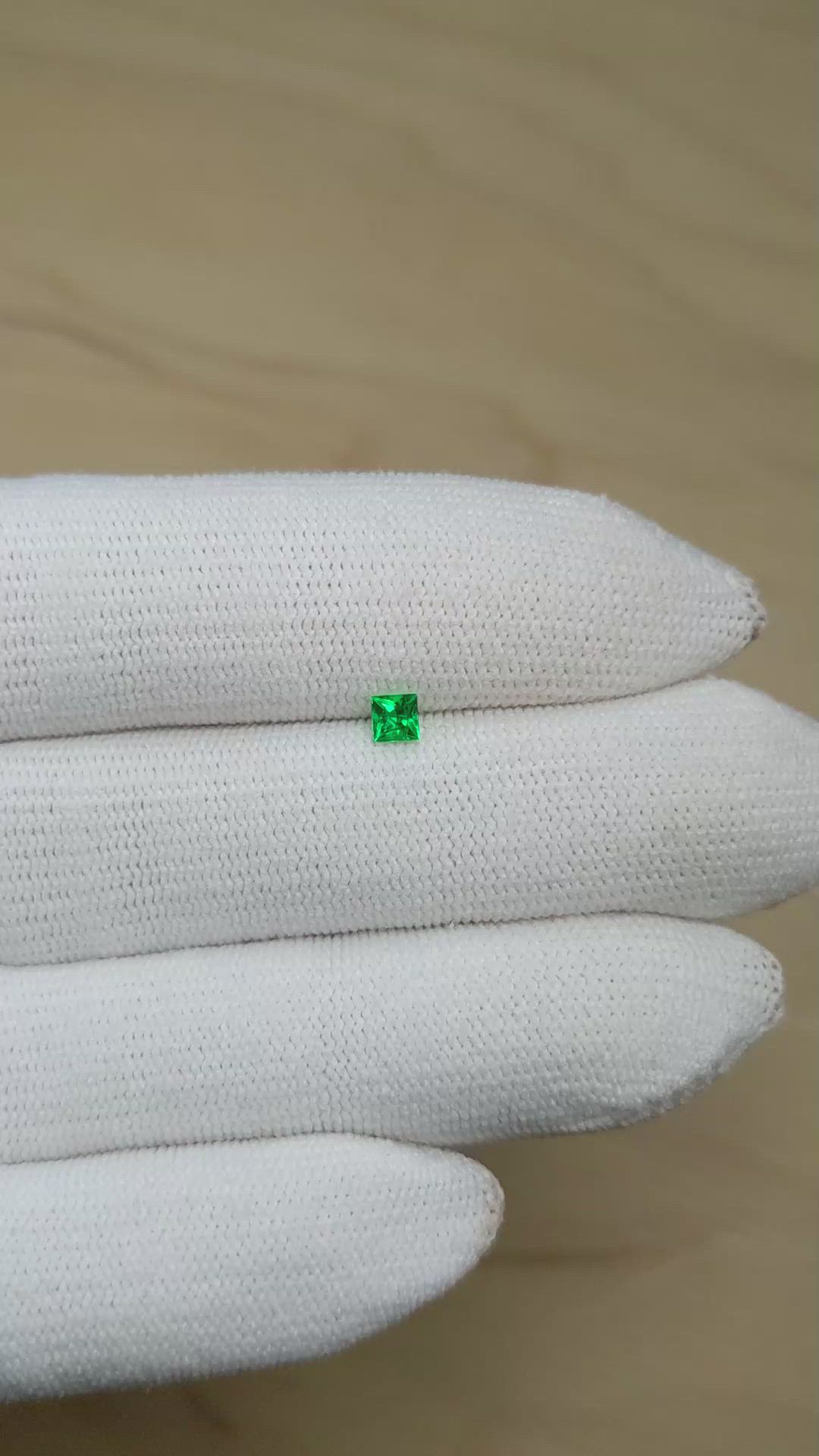 0.16 Ct. Emerald from Afghanistan Size Video