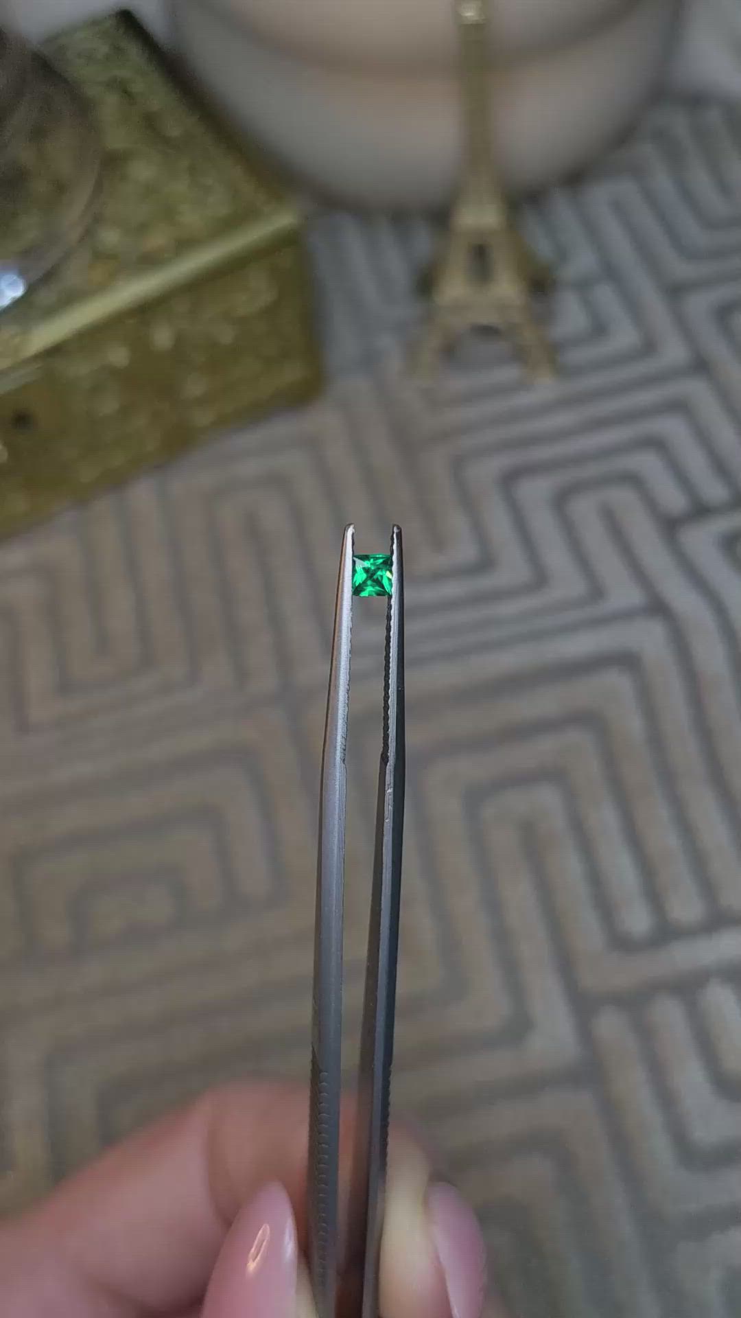 0.16 Ct. Emerald from Afghanistan Size Video