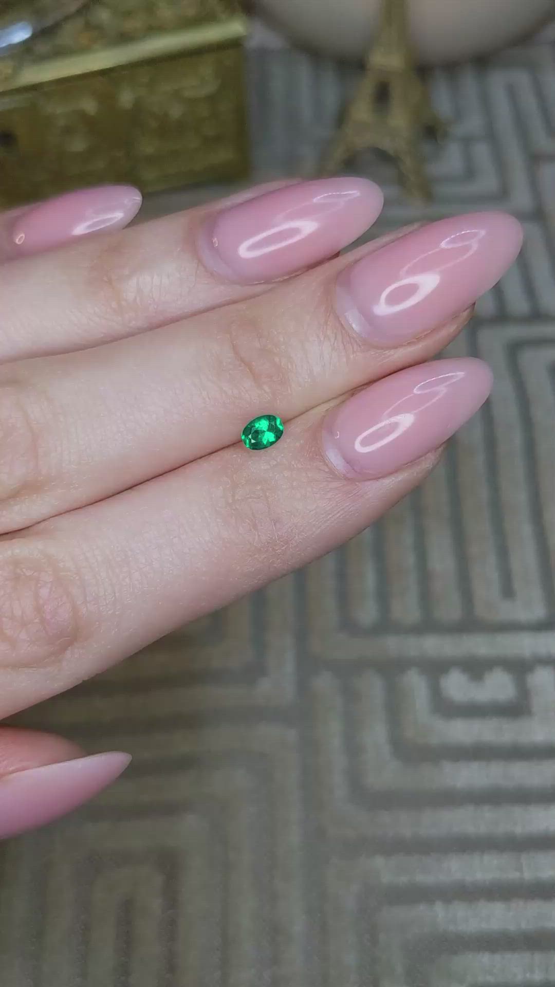 0.23 Ct. Emerald from Afghanistan Size Video