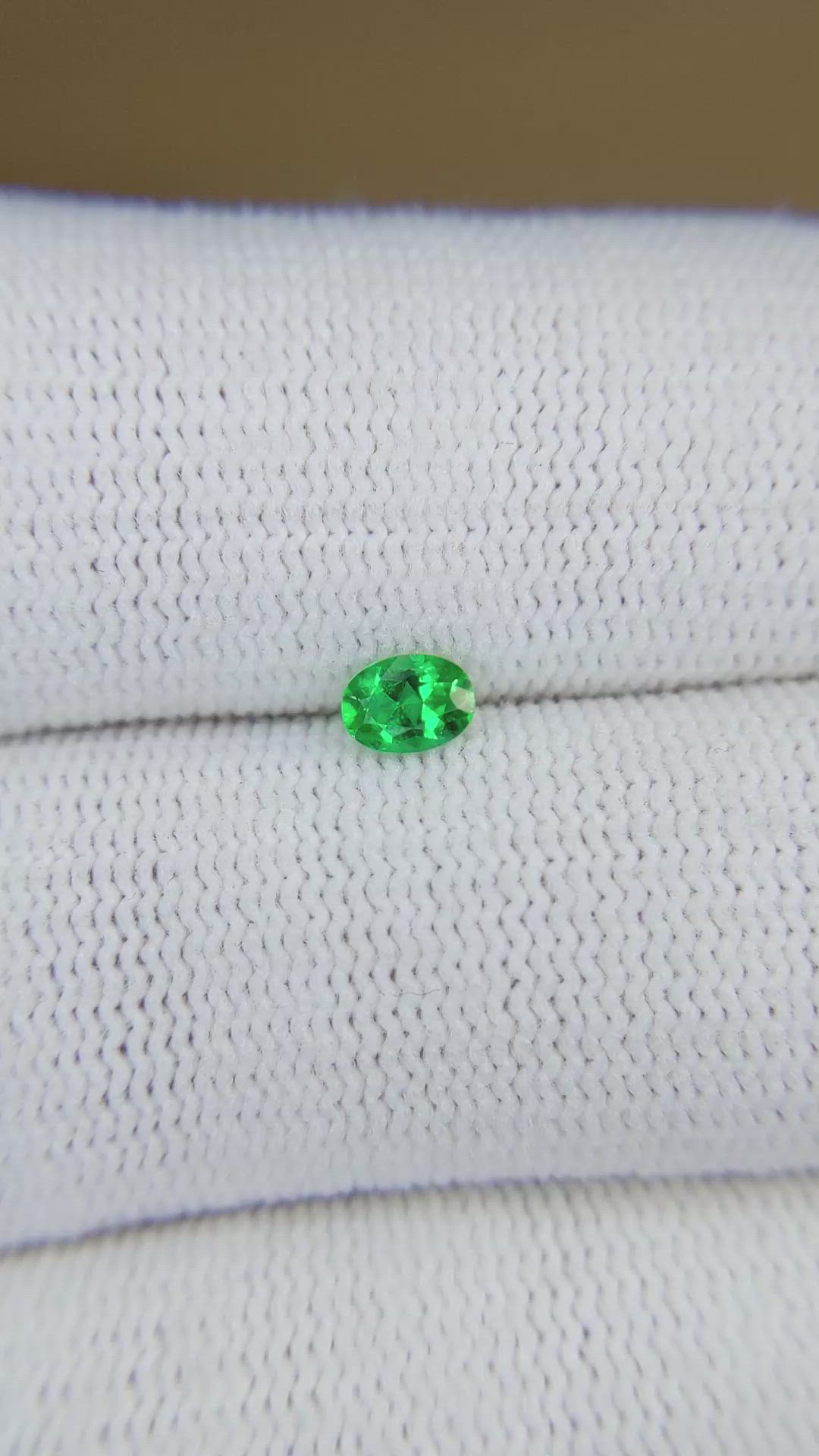 0.23 Ct. Emerald from Afghanistan Size Video