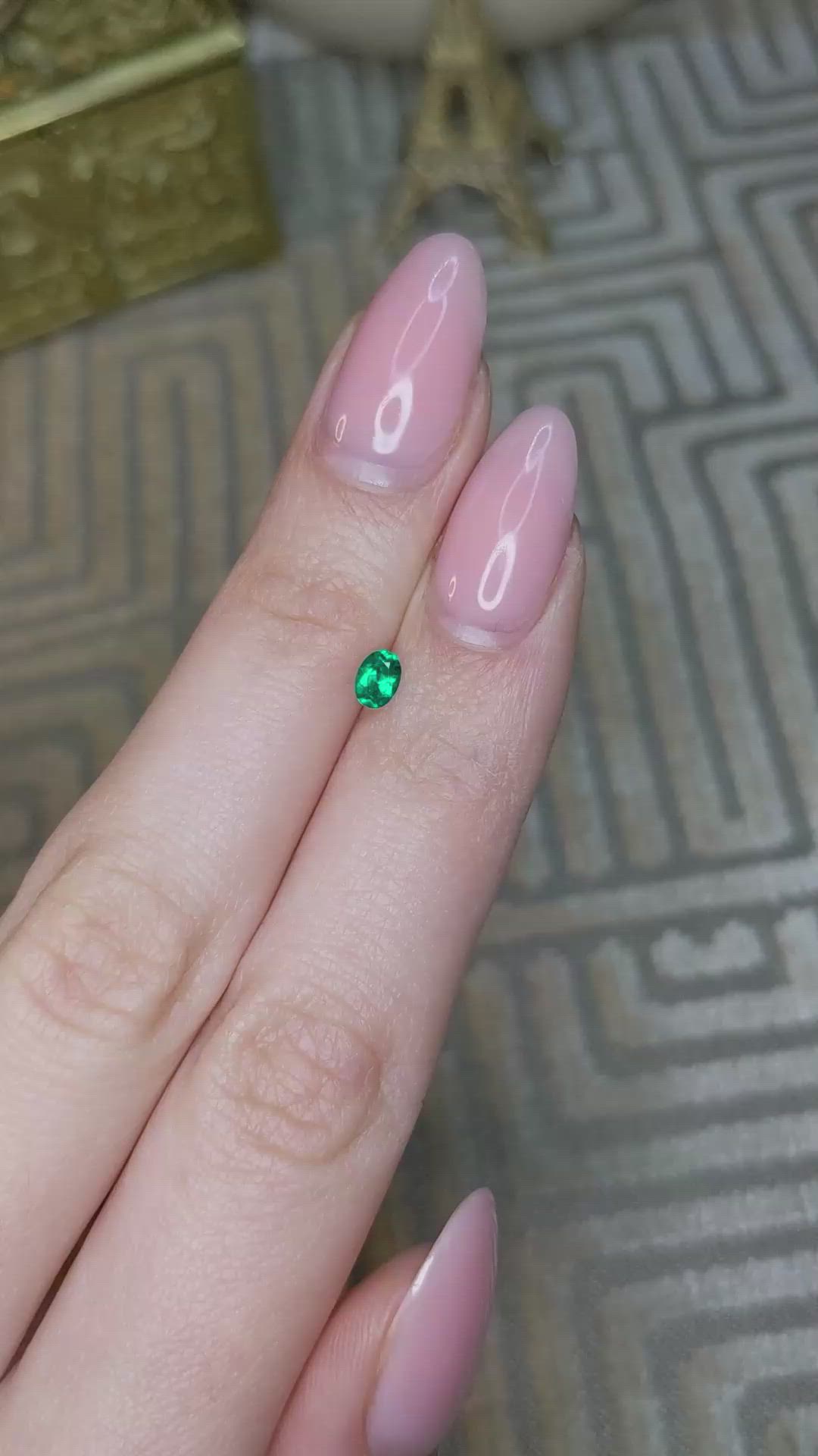 0.23 Ct. Emerald from Afghanistan Size Video