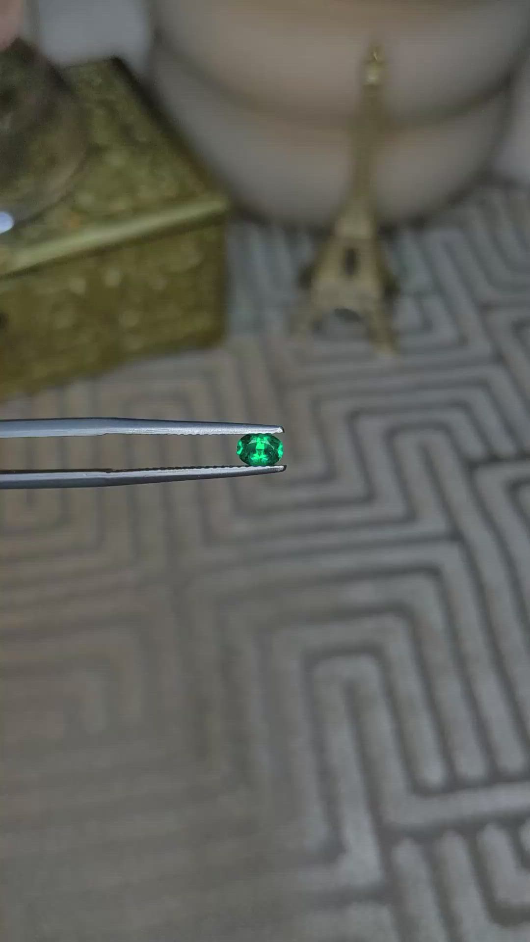 0.23 Ct. Emerald from Afghanistan Size Video