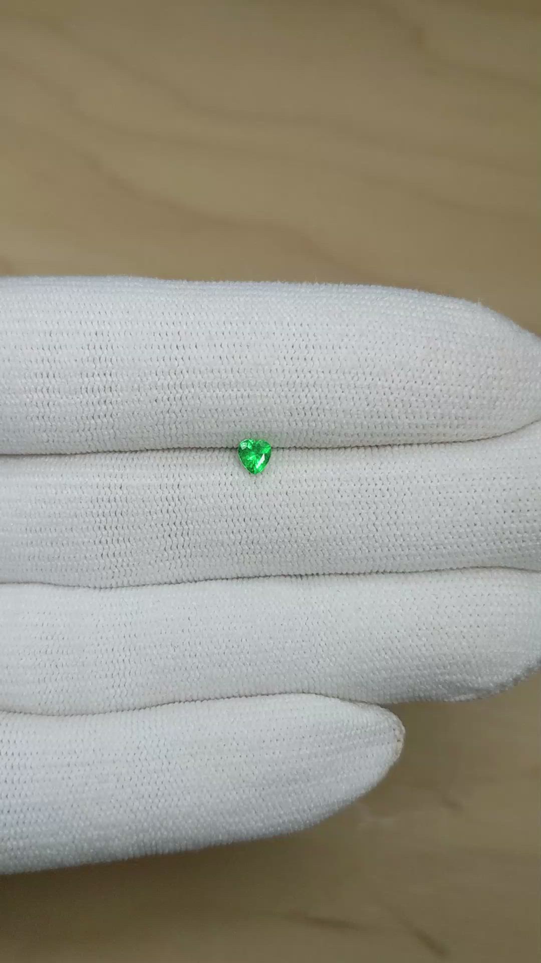 0.17 Ct. Emerald from Afghanistan Size Video
