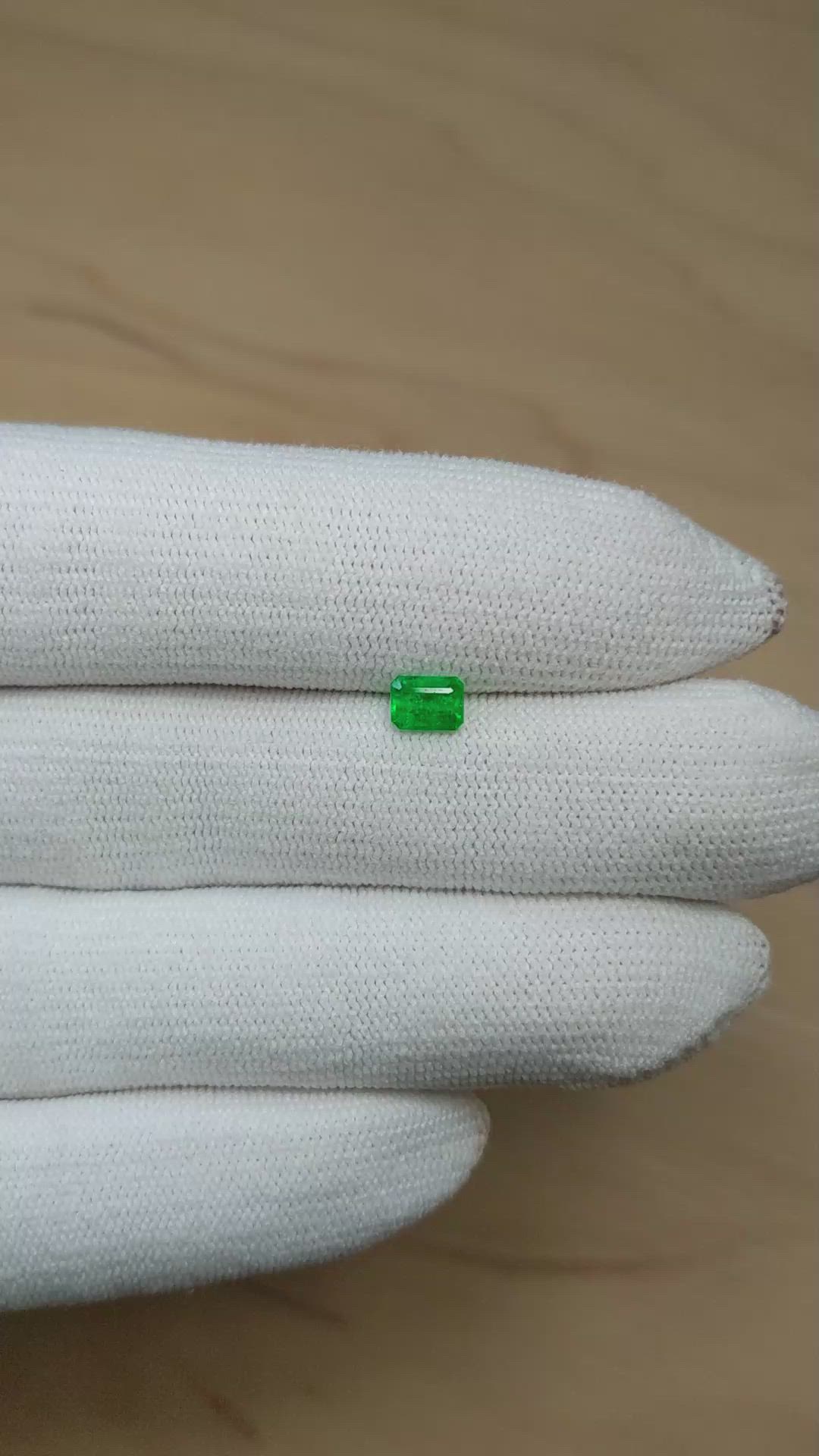 0.47 Ct. Emerald from Afghanistan Size Video
