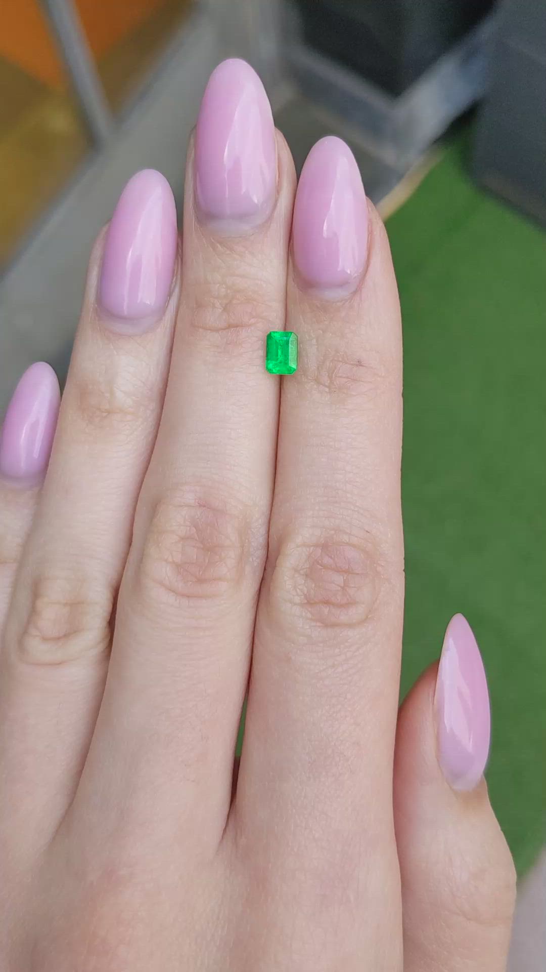 0.47 Ct. Emerald from Afghanistan Size Video