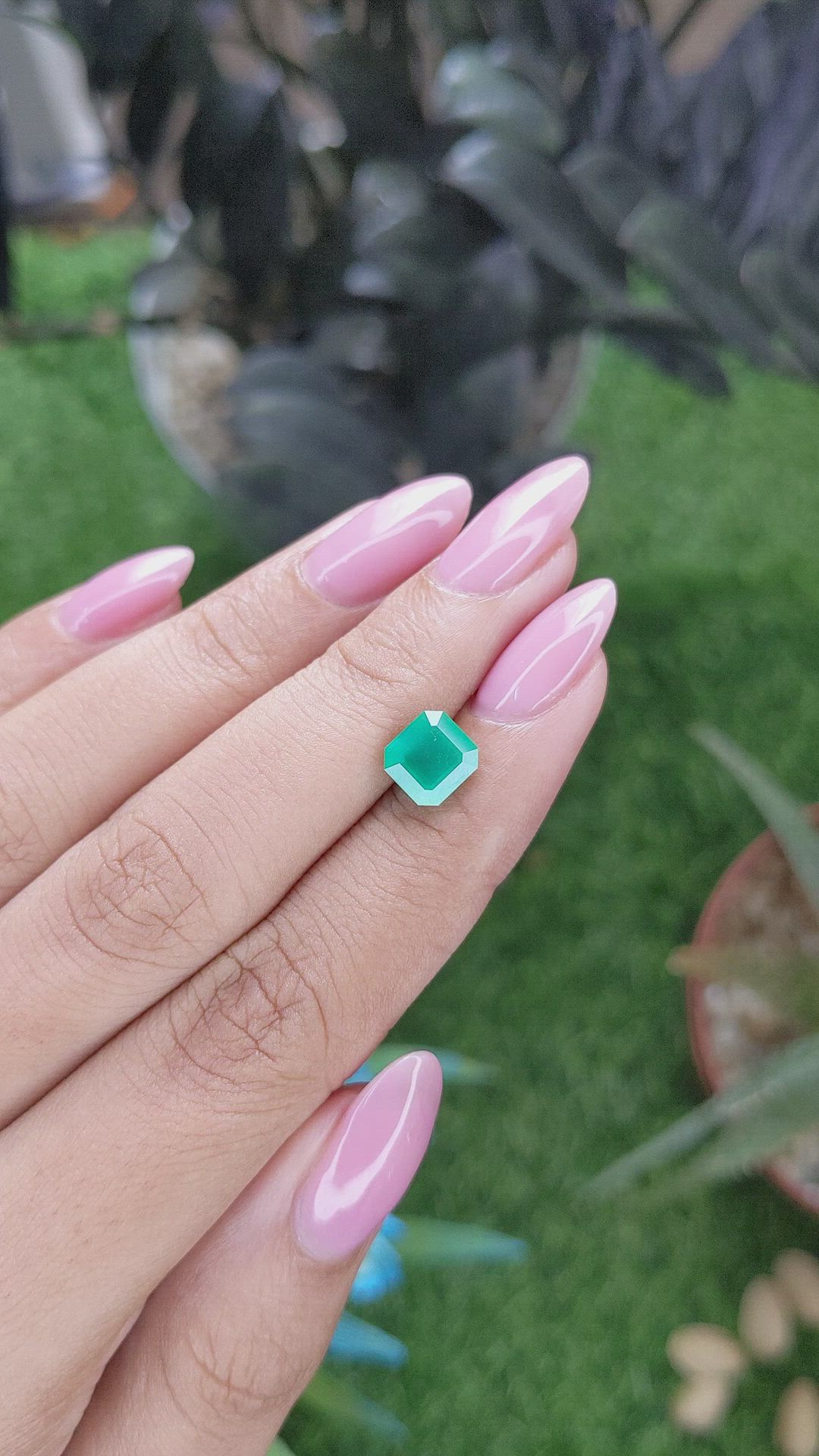1.48 Ct. Emerald from Zambia Size Video