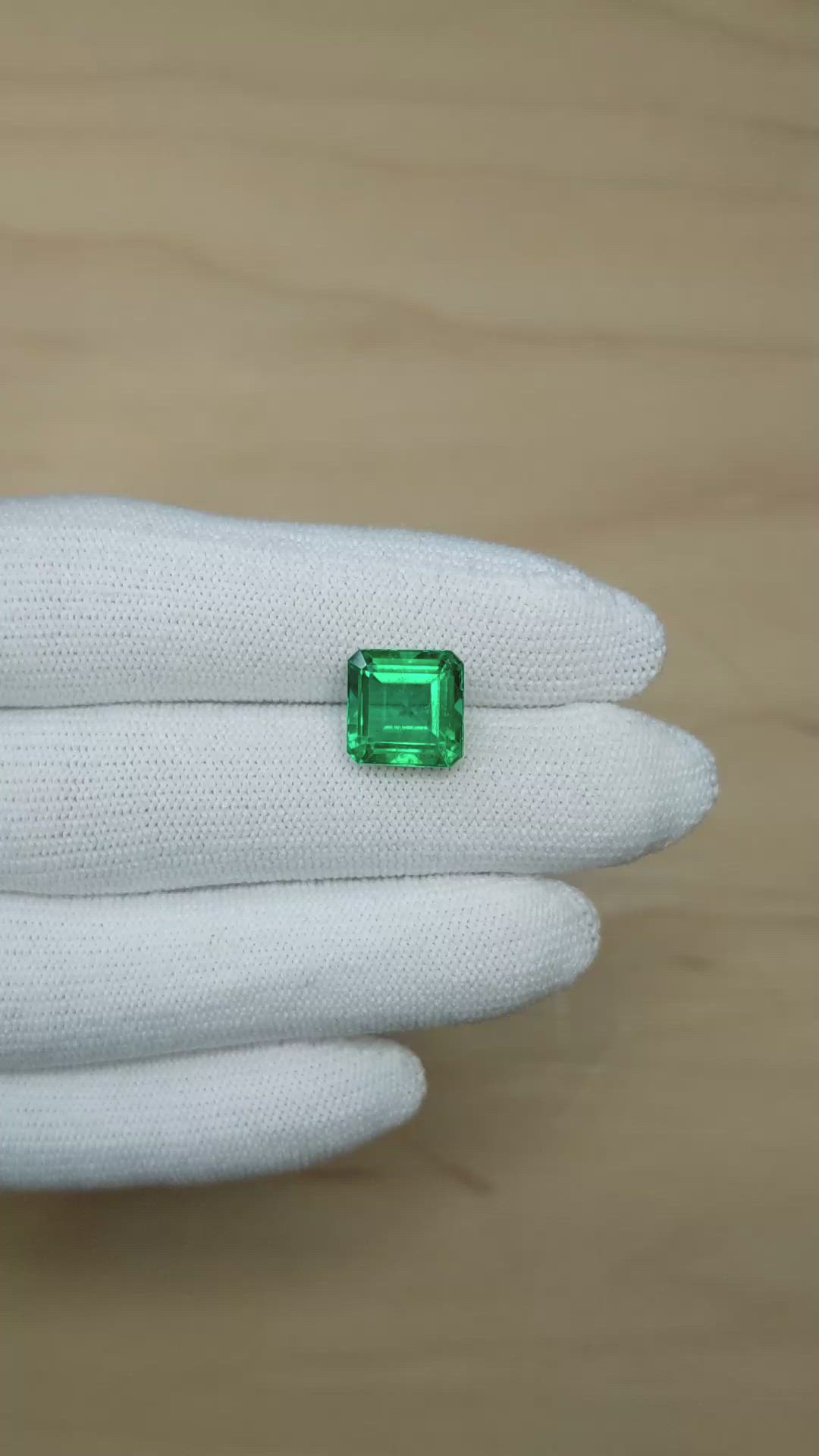 4.51 Ct. Emerald from Zambia Size Video