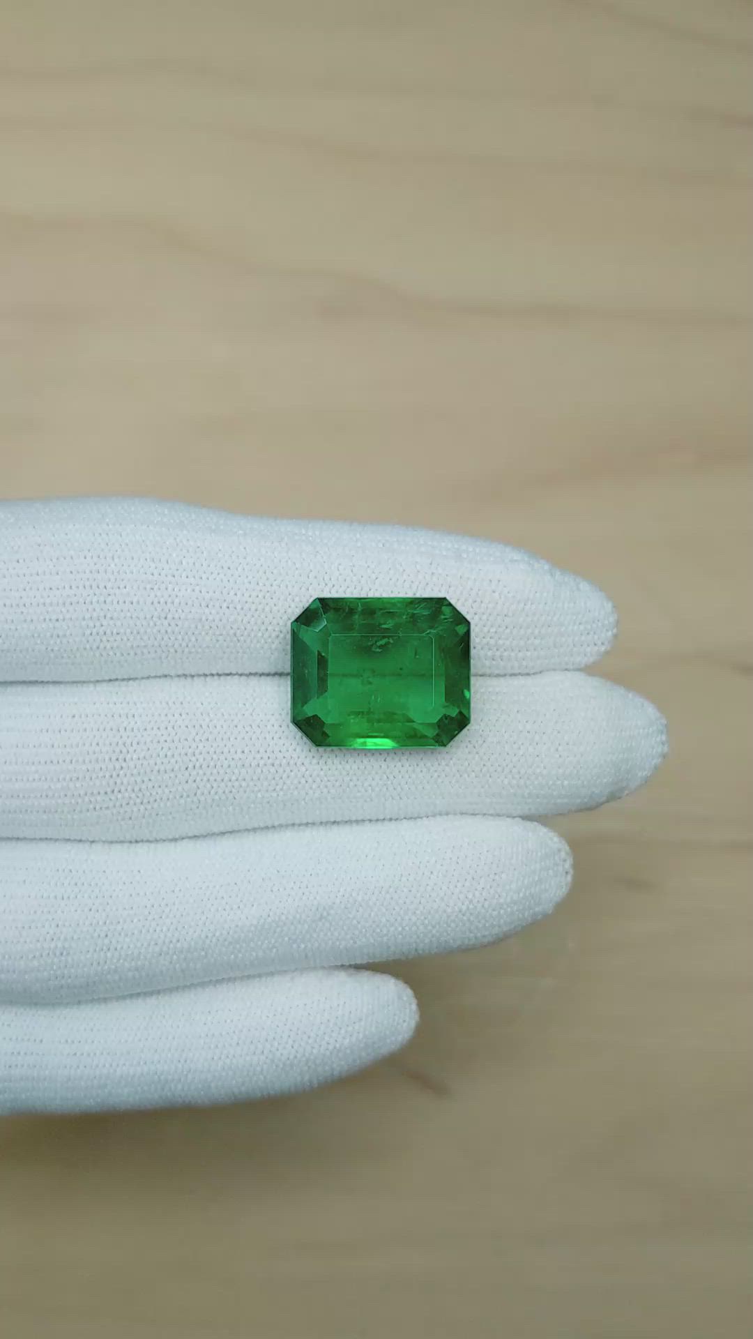 16.67 Ct. Emerald from Zambia Size Video