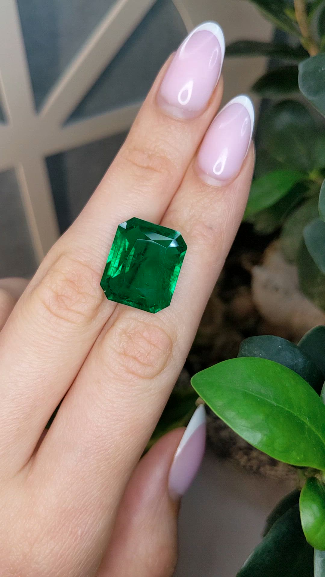16.43 Ct. Emerald from Zambia Size Video