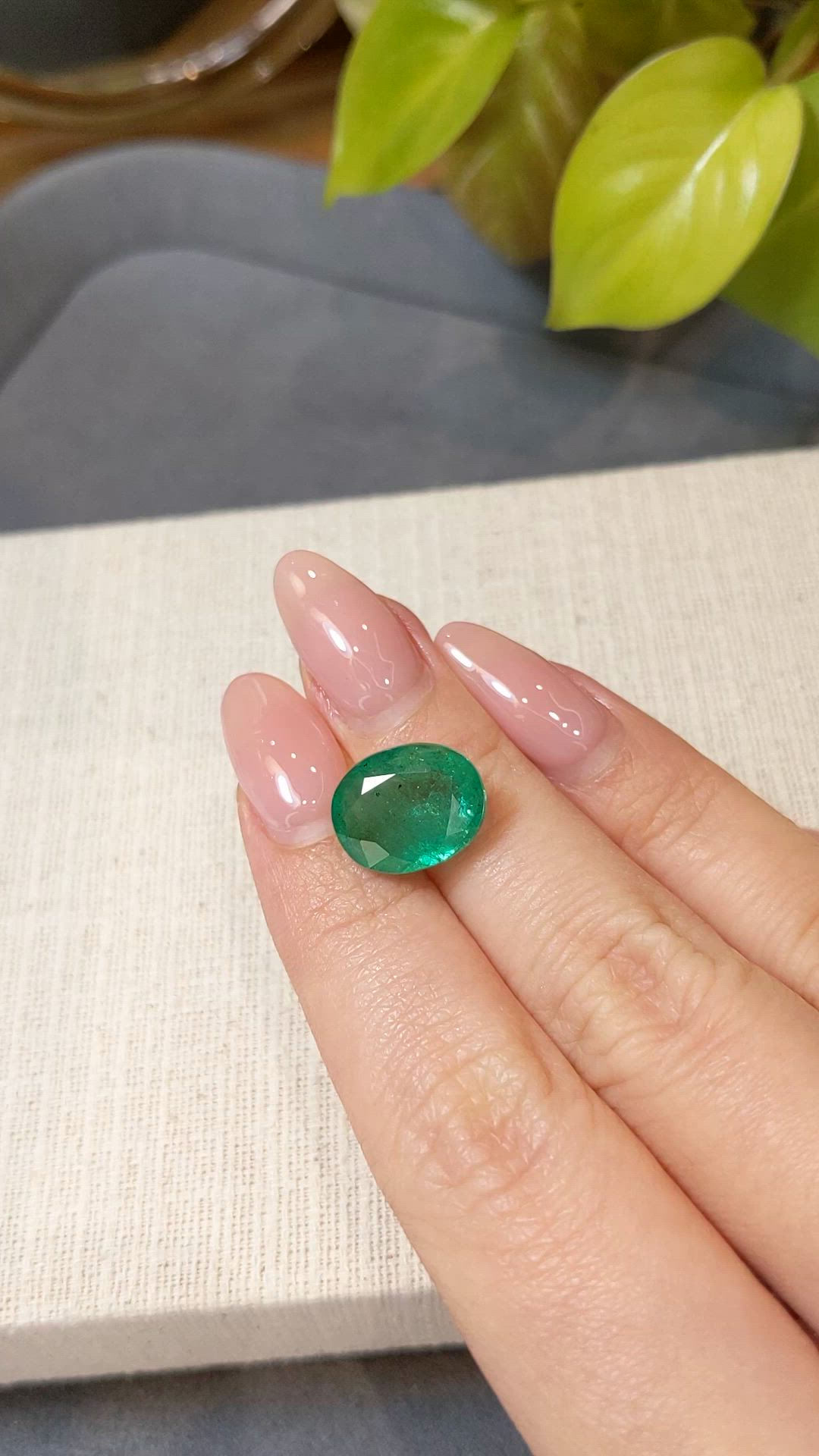 8.00 Ct. Emerald from Zambia Size Video