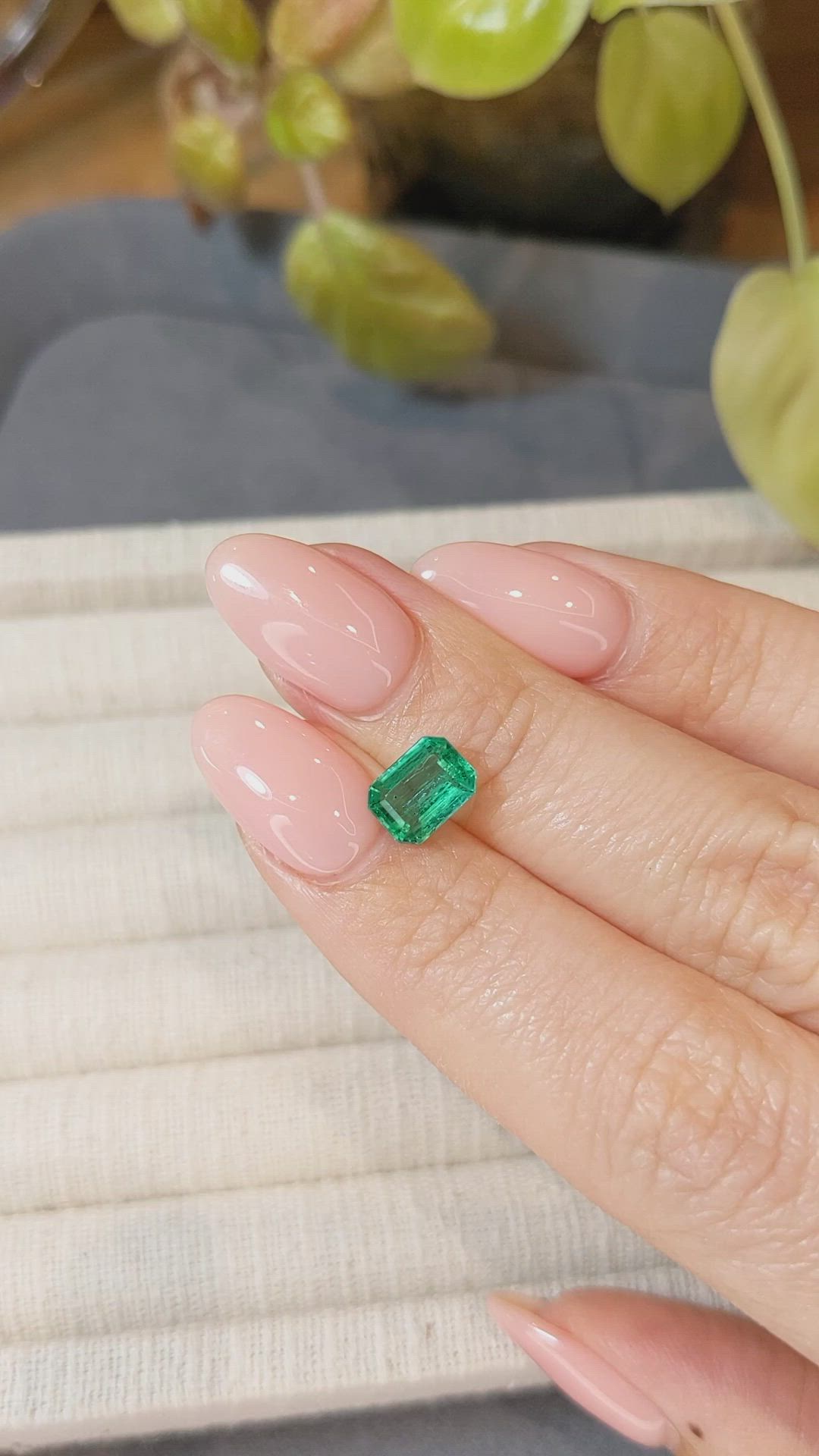 1.51 Ct. Emerald from Zambia Size Video