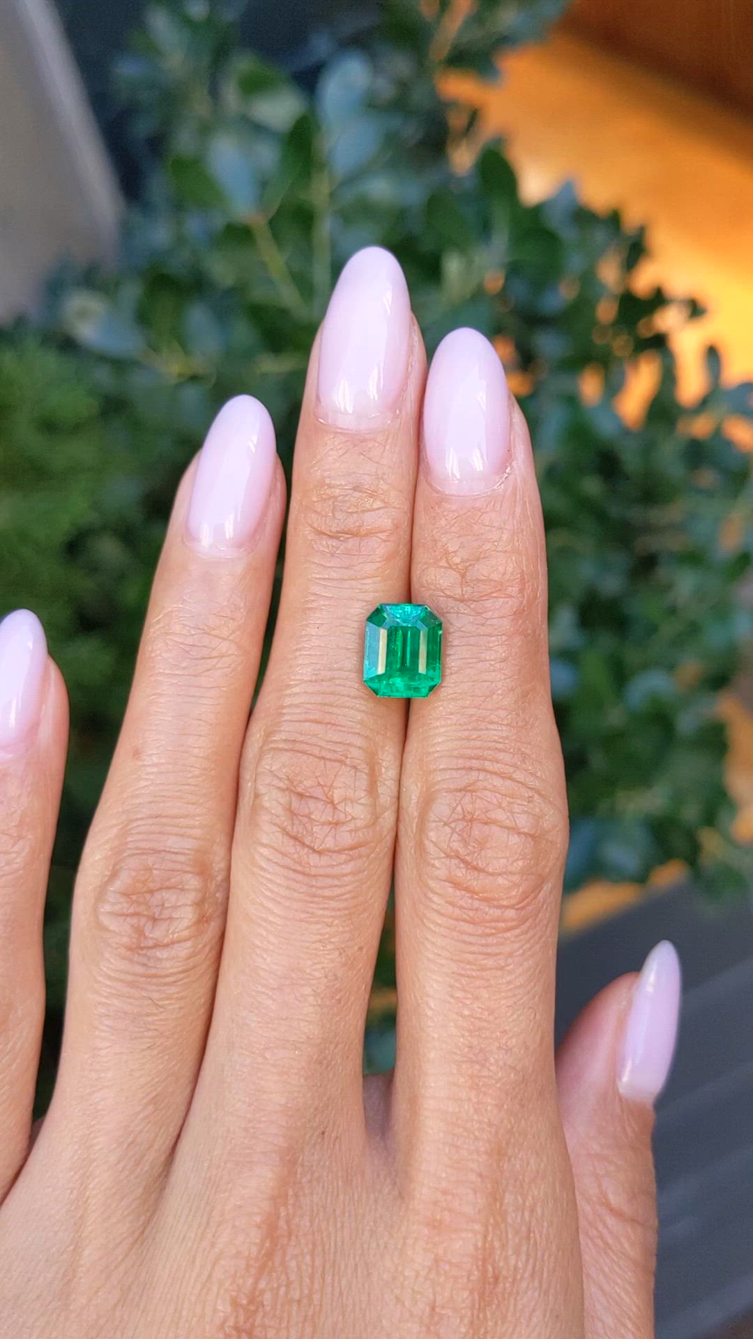 2.96 Ct. Emerald from Zambia Size Video