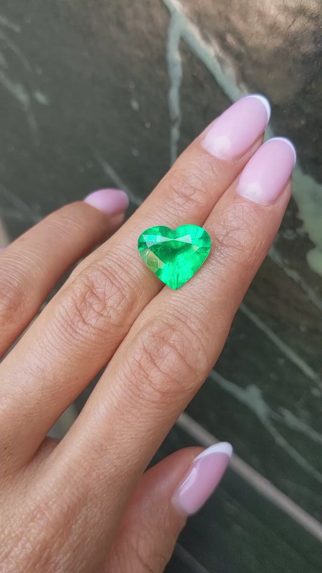 5.97 Ct. Emerald from Colombia Size Video