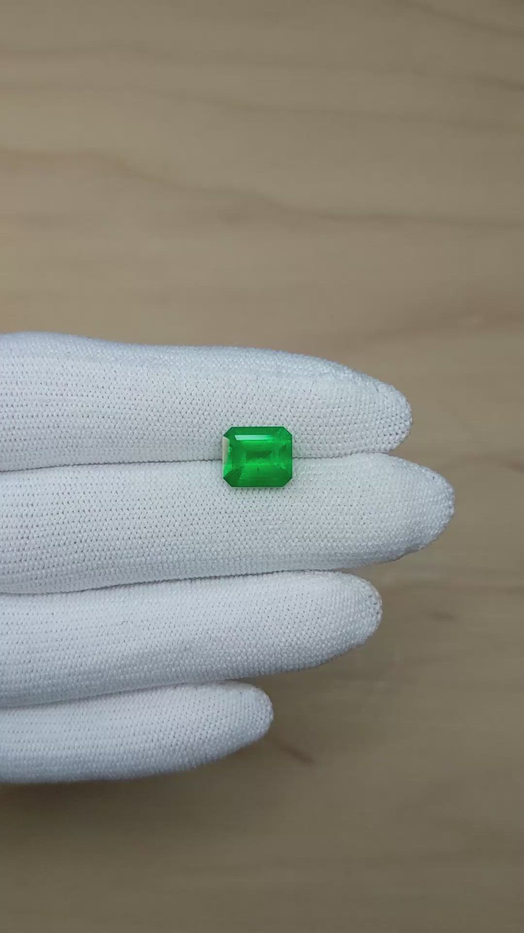 2.41 Ct. Emerald from Colombia Size Video