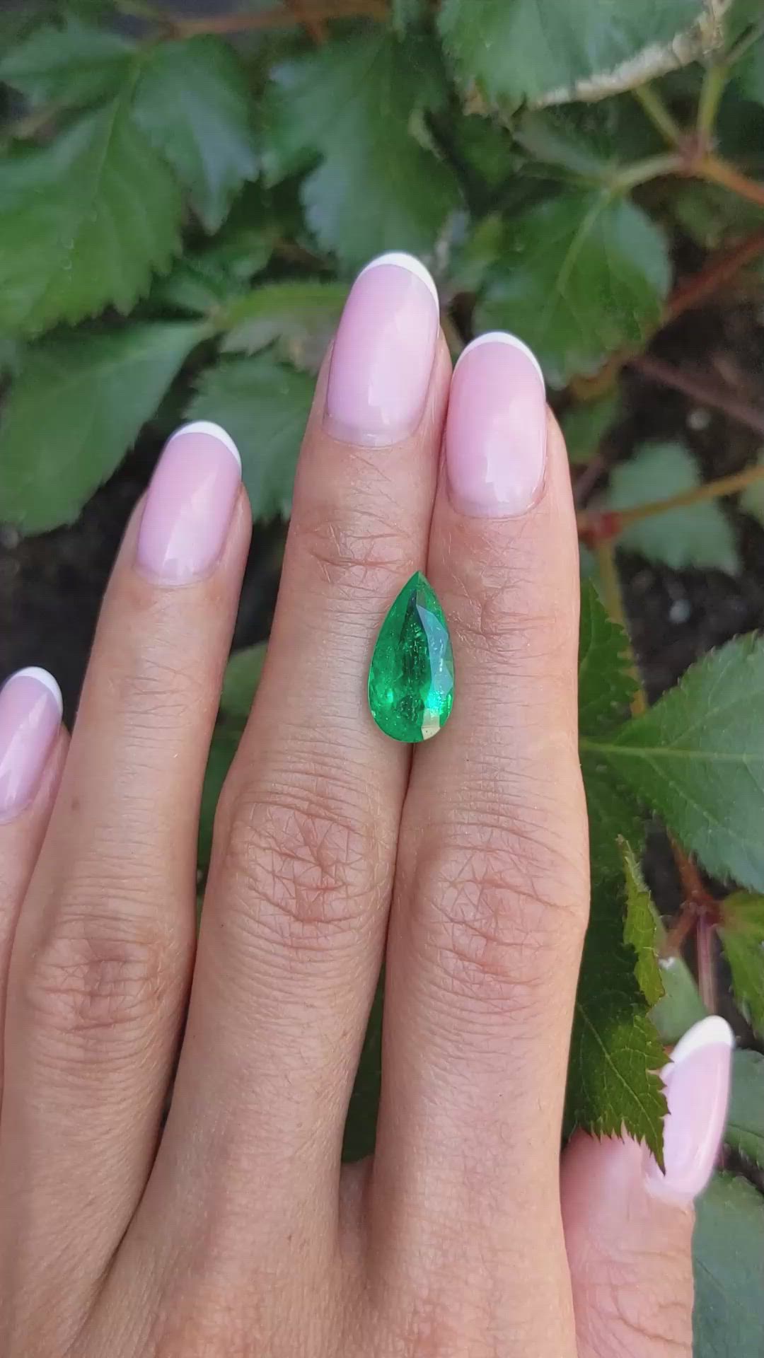 3.31 Ct. Emerald from Colombia Size Video