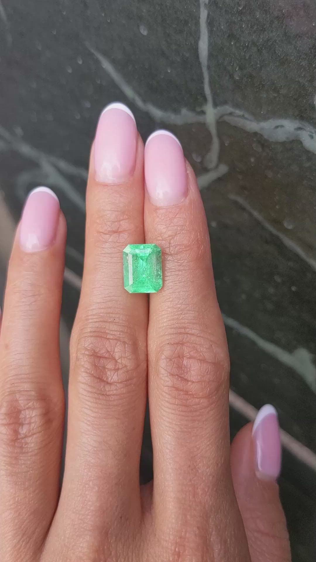 3.13 Ct. Emerald from Colombia Size Video